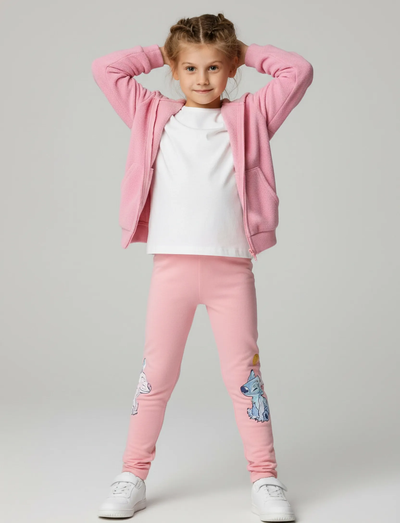 Lilo & Stitch Pants, 98, Unterteile, Rosa - Leggings, Kinder