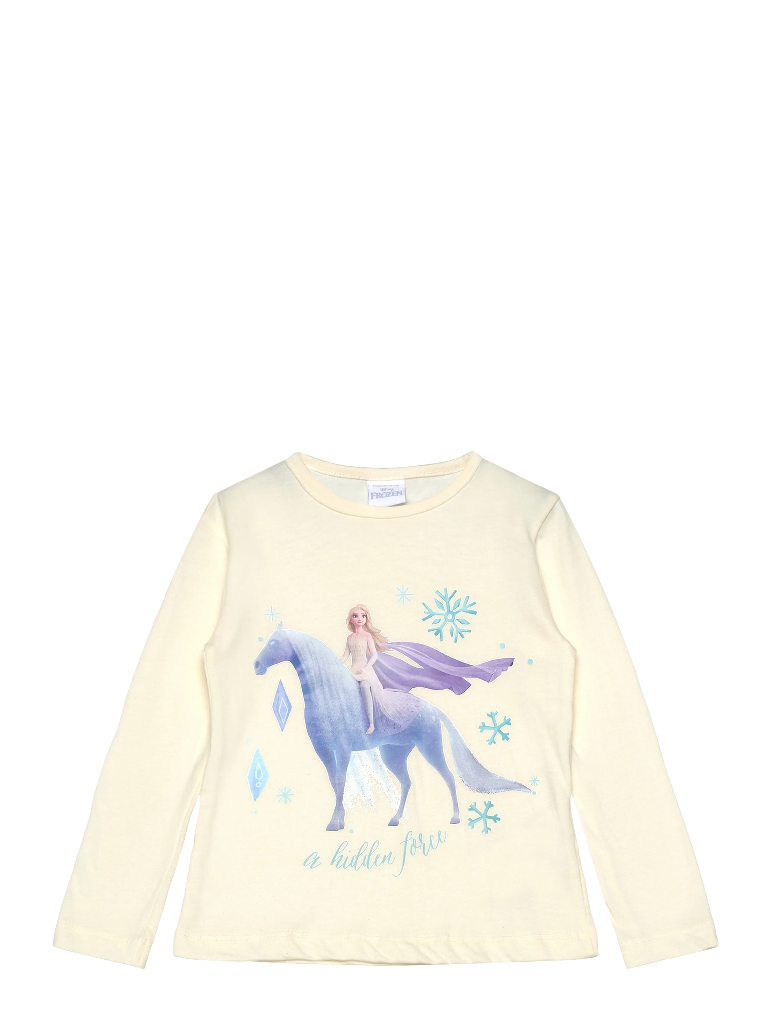 Frost Tshirt, 98, T-shirts, Creme - Long-sleeved Kinder