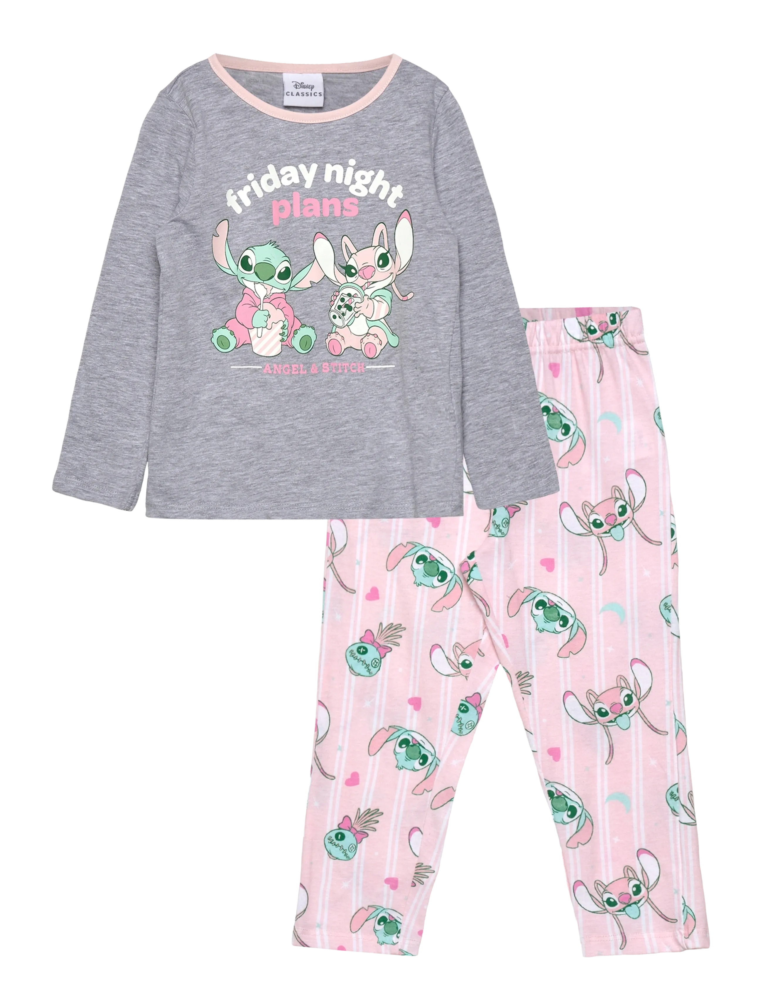 Lilo & Stitch Pyjama, 116, Grey, Pyjamas > Pyjamas-Sæt, Børn