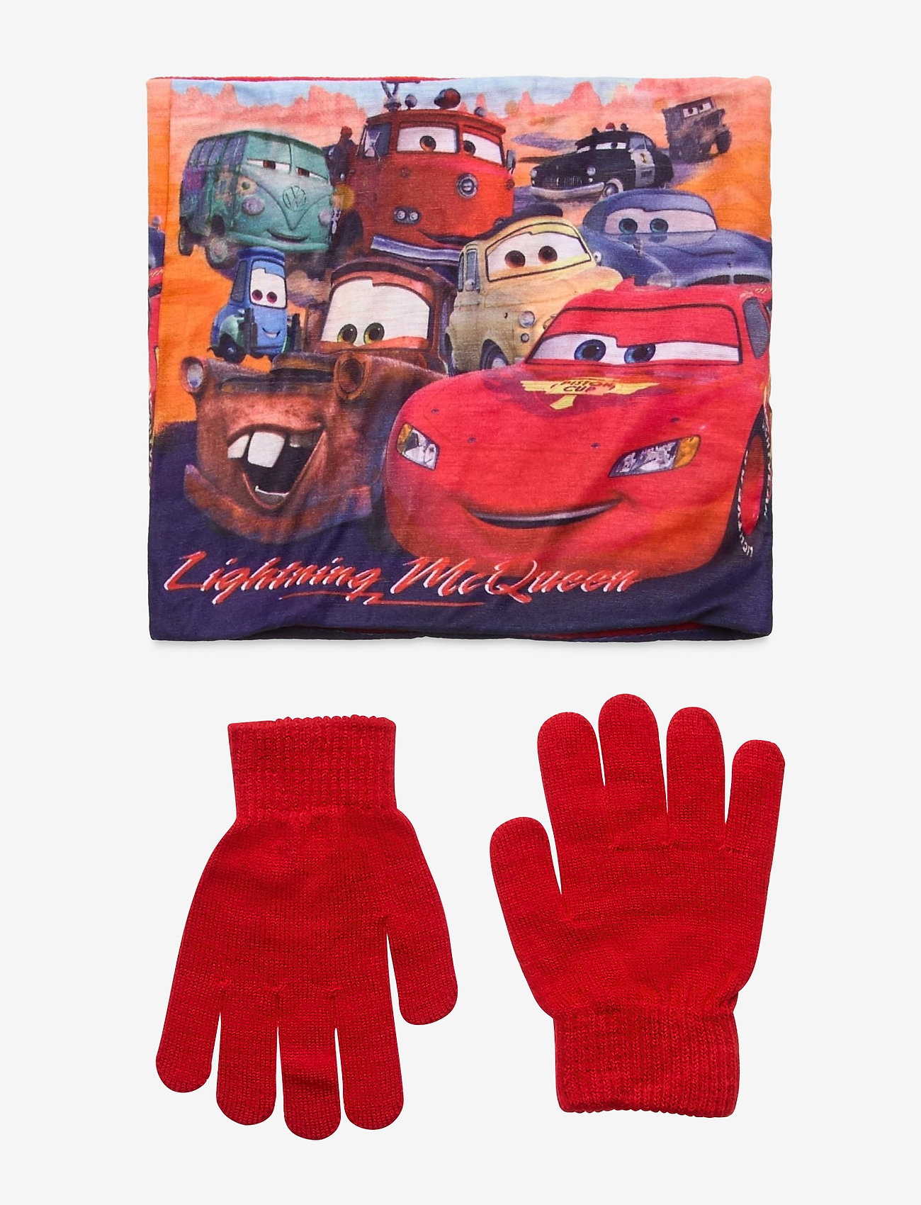 Disney - SET 2PCS COLLAR & GLOVES - red - 0