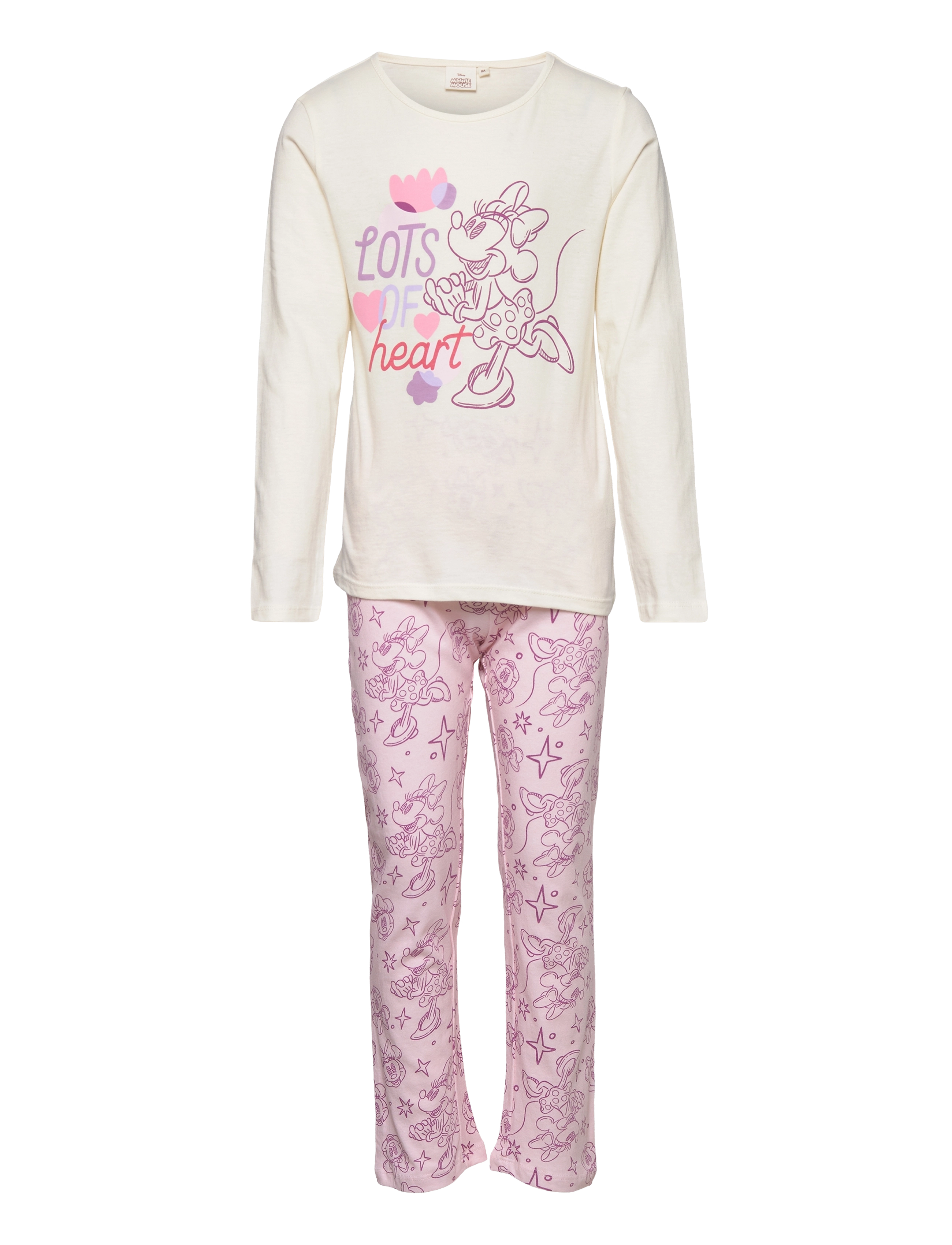 Minnie Mouse Pyjalong Imprime, 116, Pyjamas, Mehrfarbig/gemustert - Pyjama Sets, Kinder