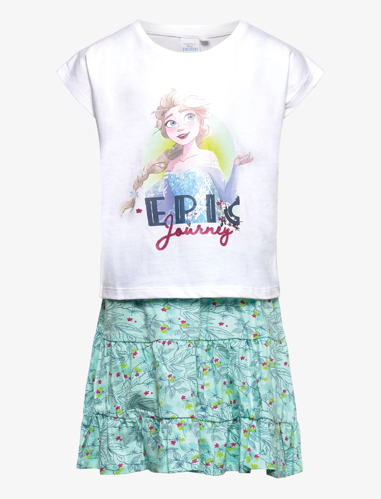 Disney - SET 2P SKIRT + TS - kesälöytöjä - white - 0