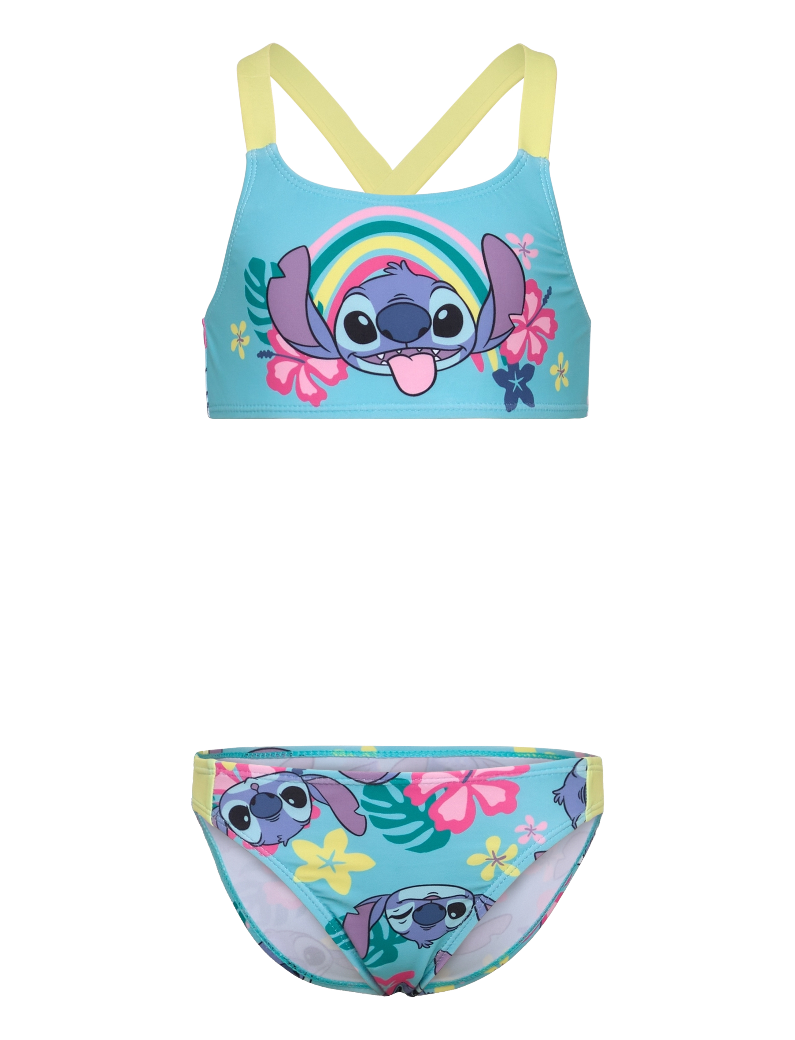 Lilo & Stitch Swimsuit, Børn, Børne Bikini, Blå, Str: 98