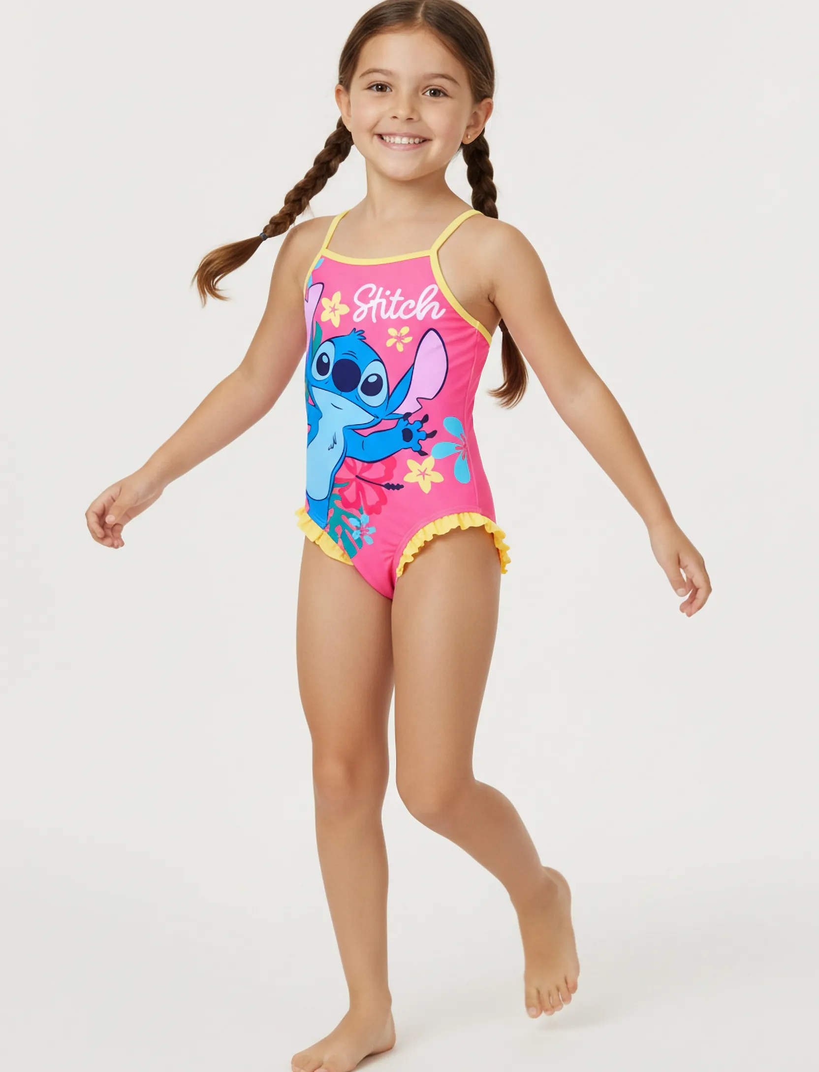Lilo & Stitch Swimsuit, 98, Bademode, Rosa - Swimsuits, Kinder