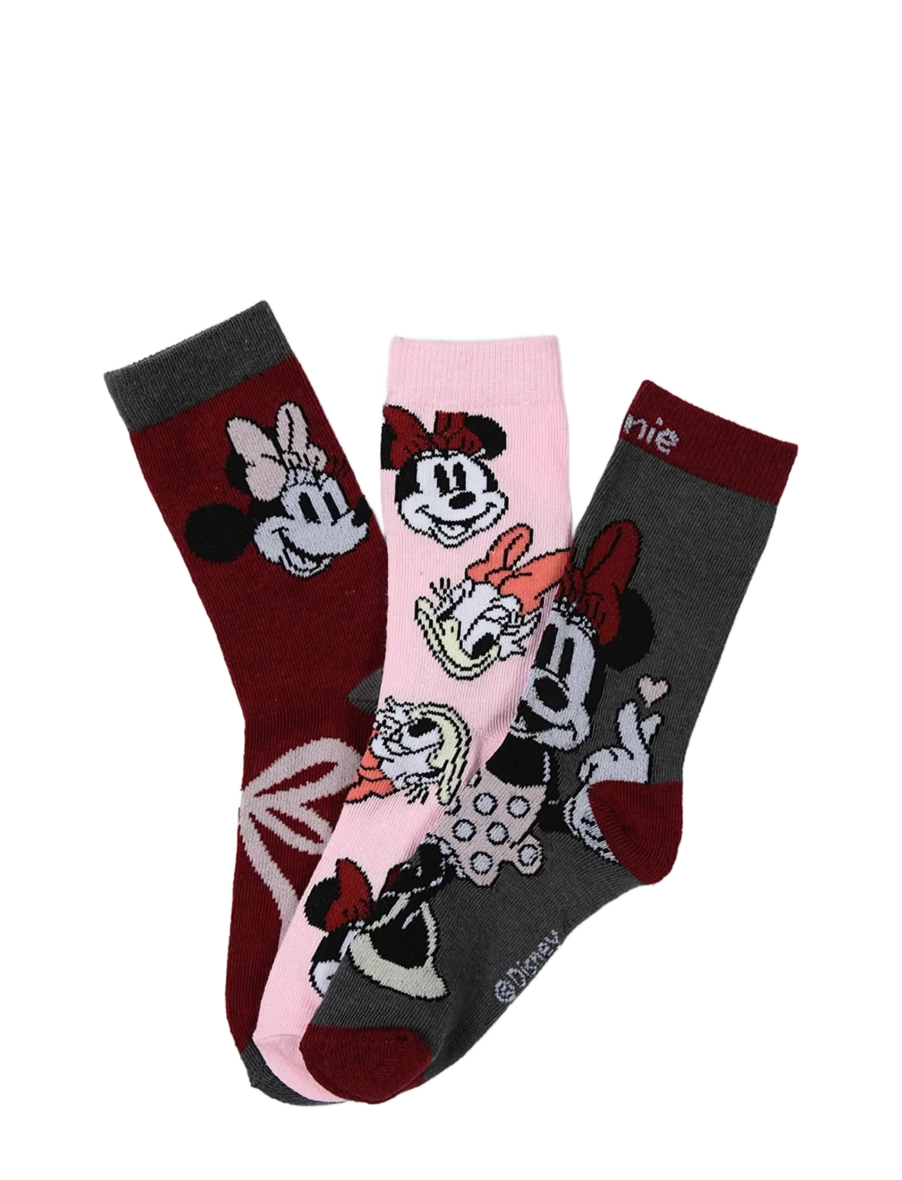 Minnie Mouse Socks, 23/26, Socken & Strumpfhosen, Burgunderrot - Kinder
