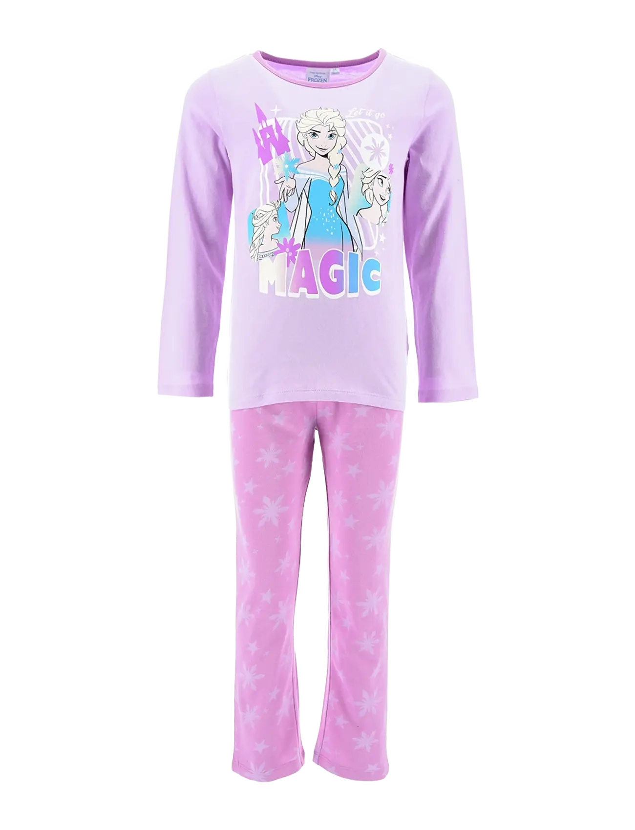 Frozen Pyjama, Børn, Printet Pyjamas, Lila, Str: 116