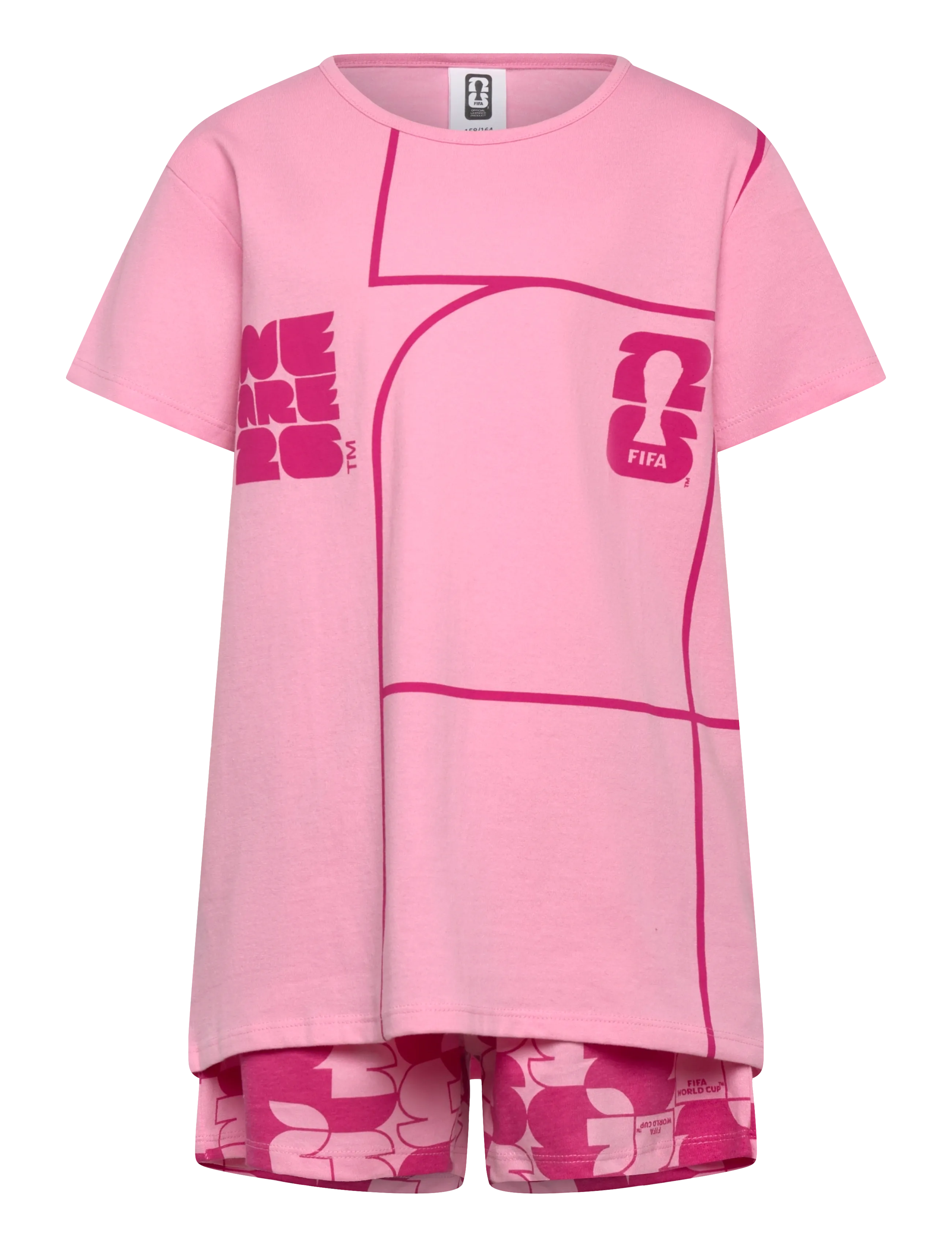 Fifa Pyjama, 110, Pink, Pyjamas > Pyjamas-Sæt, Børn