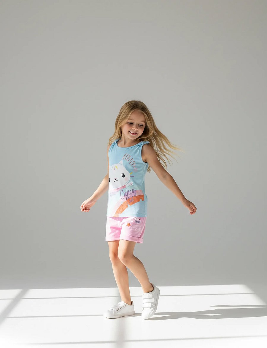 Gabby's Dollhouse - T SHIRT + SHORT - sets mit kurzärmeligem t-shirt - blue - 4