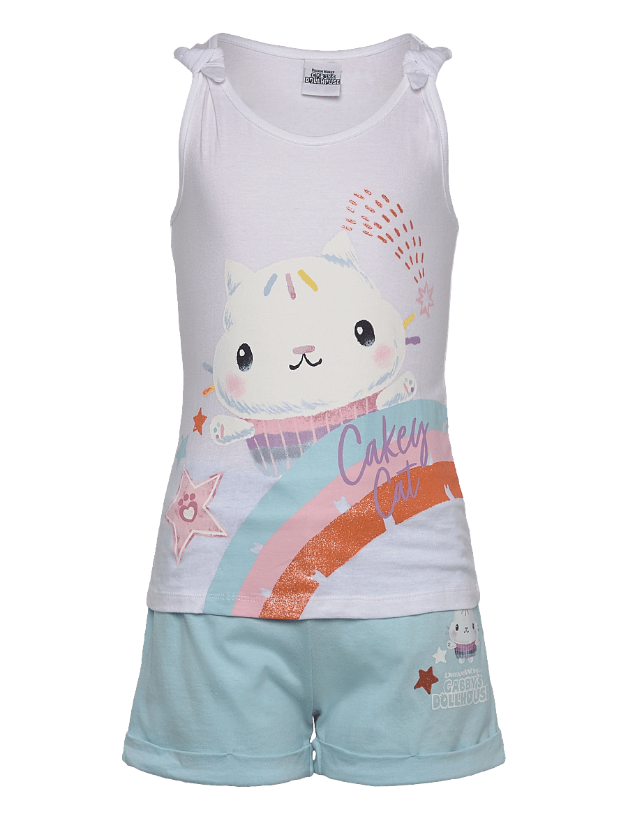 Gabby's Dollhouse - T SHIRT + SHORT - sets mit kurzärmeligem t-shirt - white - 1