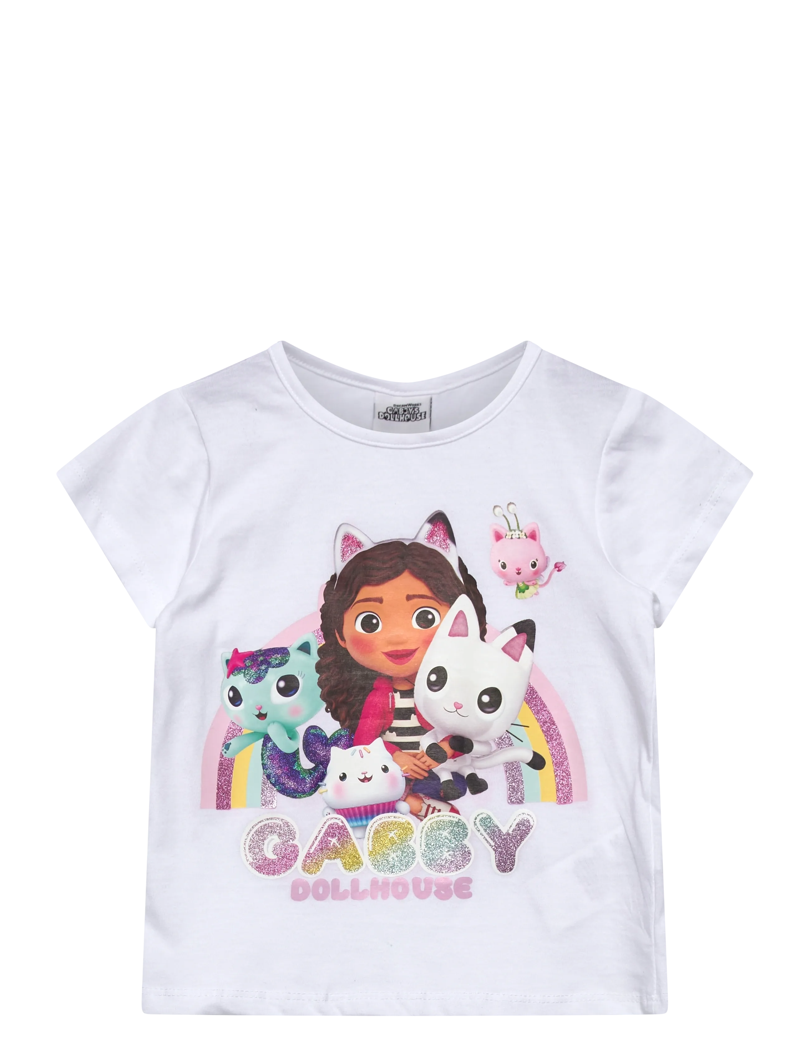 Gabby's Dollhouse Tshirt, 98, White, T-Shirts > Kortærmede, Børn