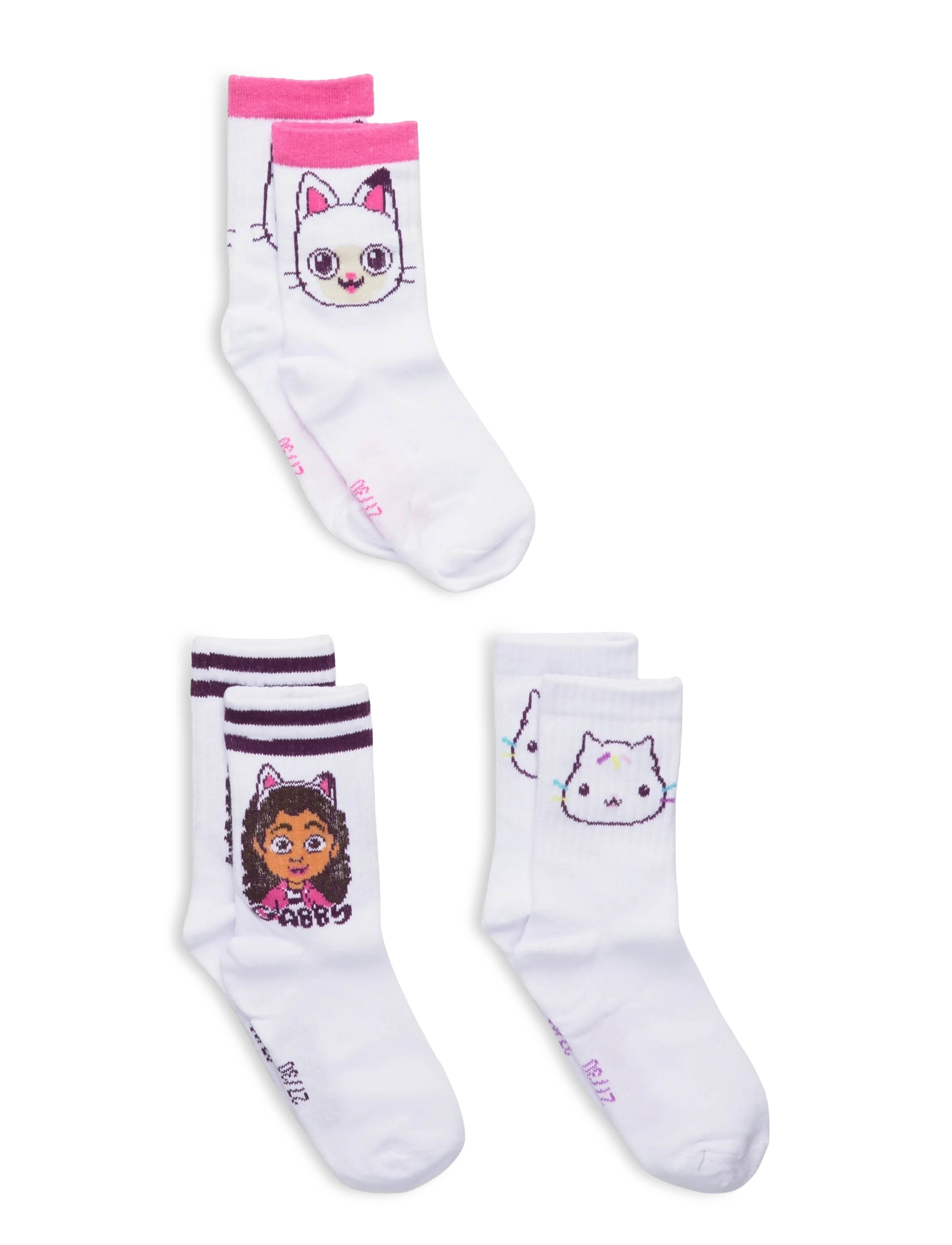Gabby's Dollhouse Socks, Børn, Karakterstrømper, Hvid, Str: 31/34