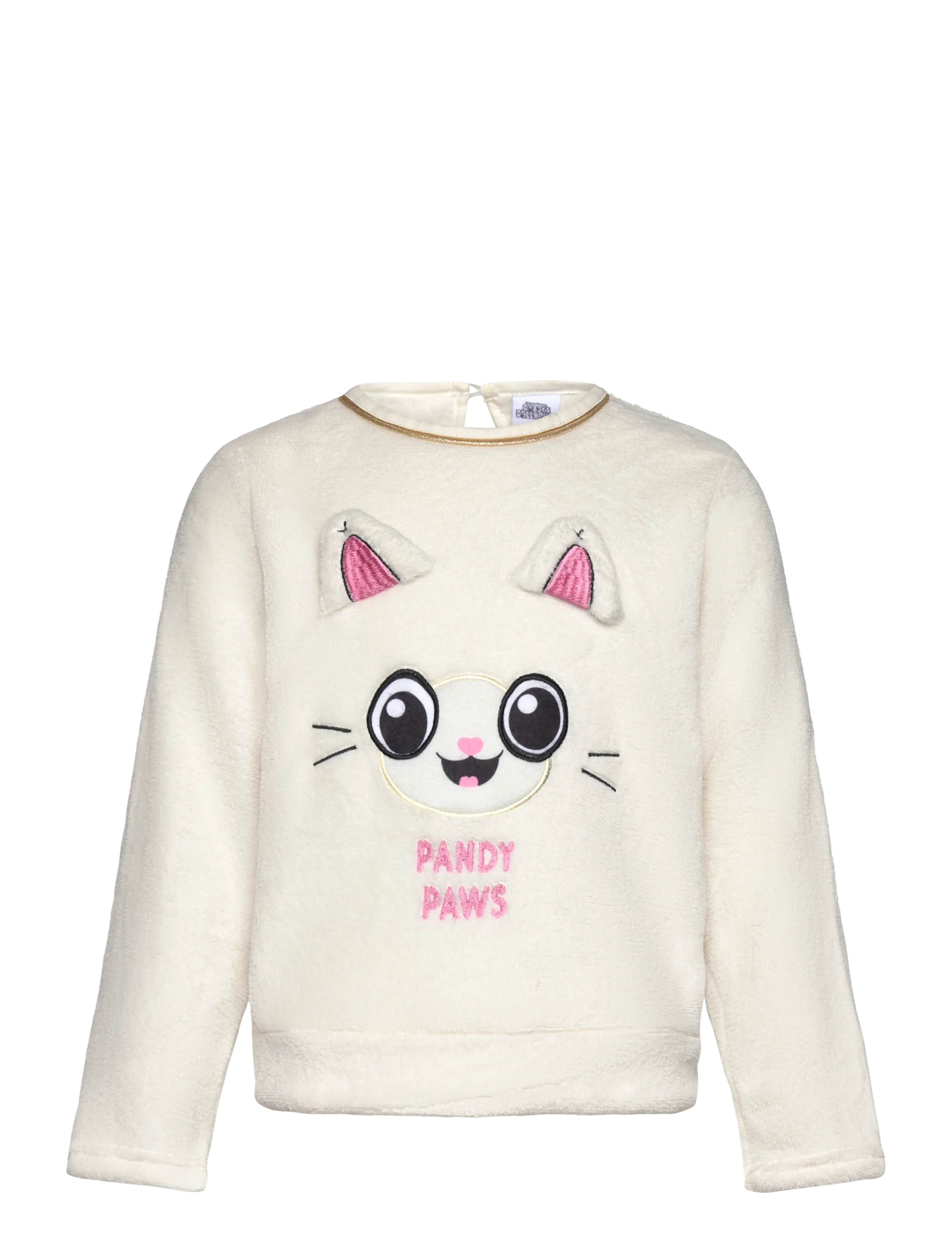 Gabby's Dollhouse Sweats, Børn, Plysset Katte Sweatshirt, Cream, Str: 98