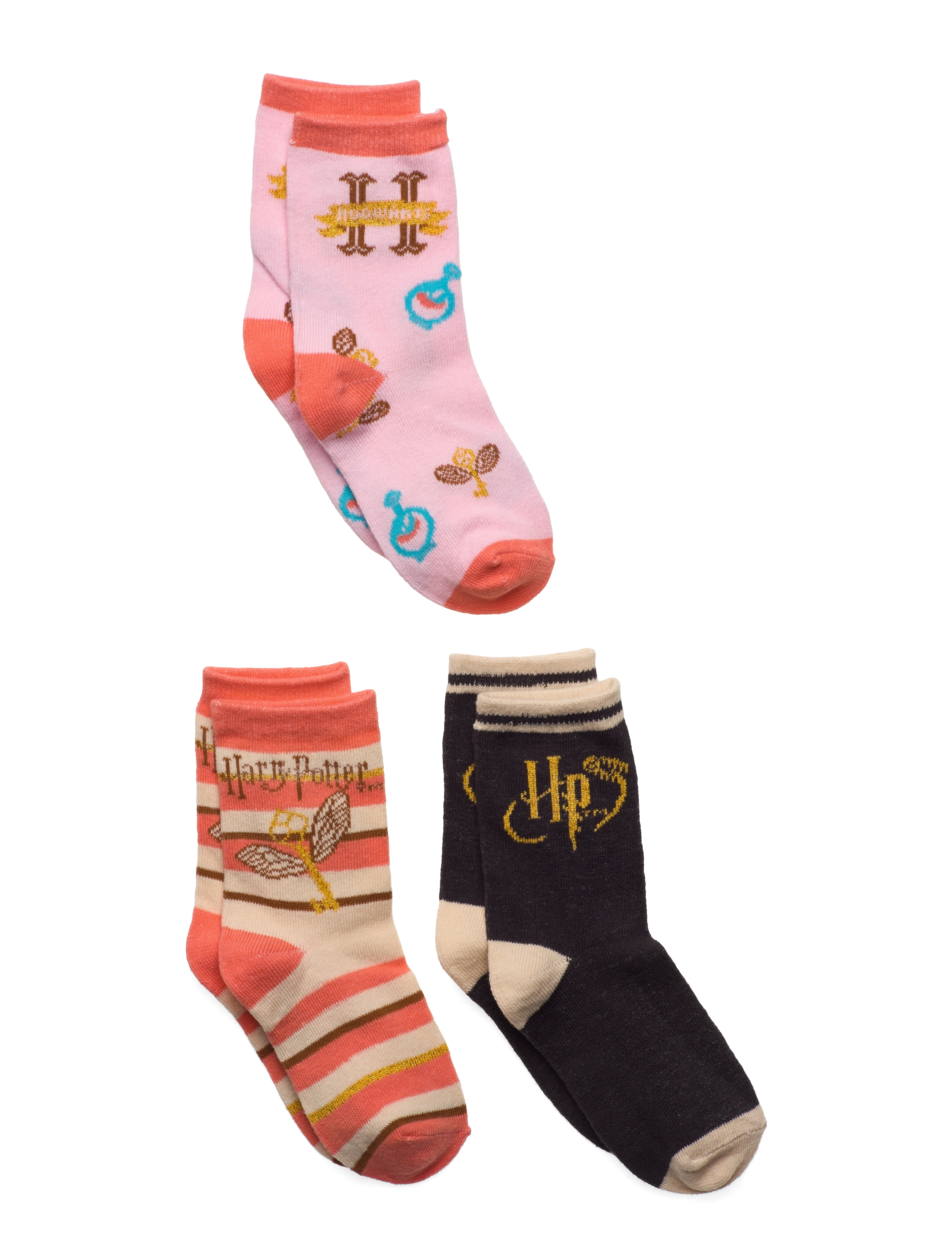 Harry Potter - 3 PACK SOCKS - saumon - 0