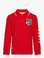 LONG-SLEEVED POLO - RED