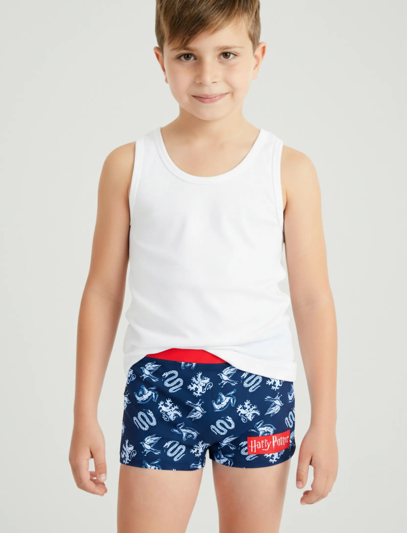 Harry Potter Swimsuit, Børn, Badeshorts, Navy, Str: 116