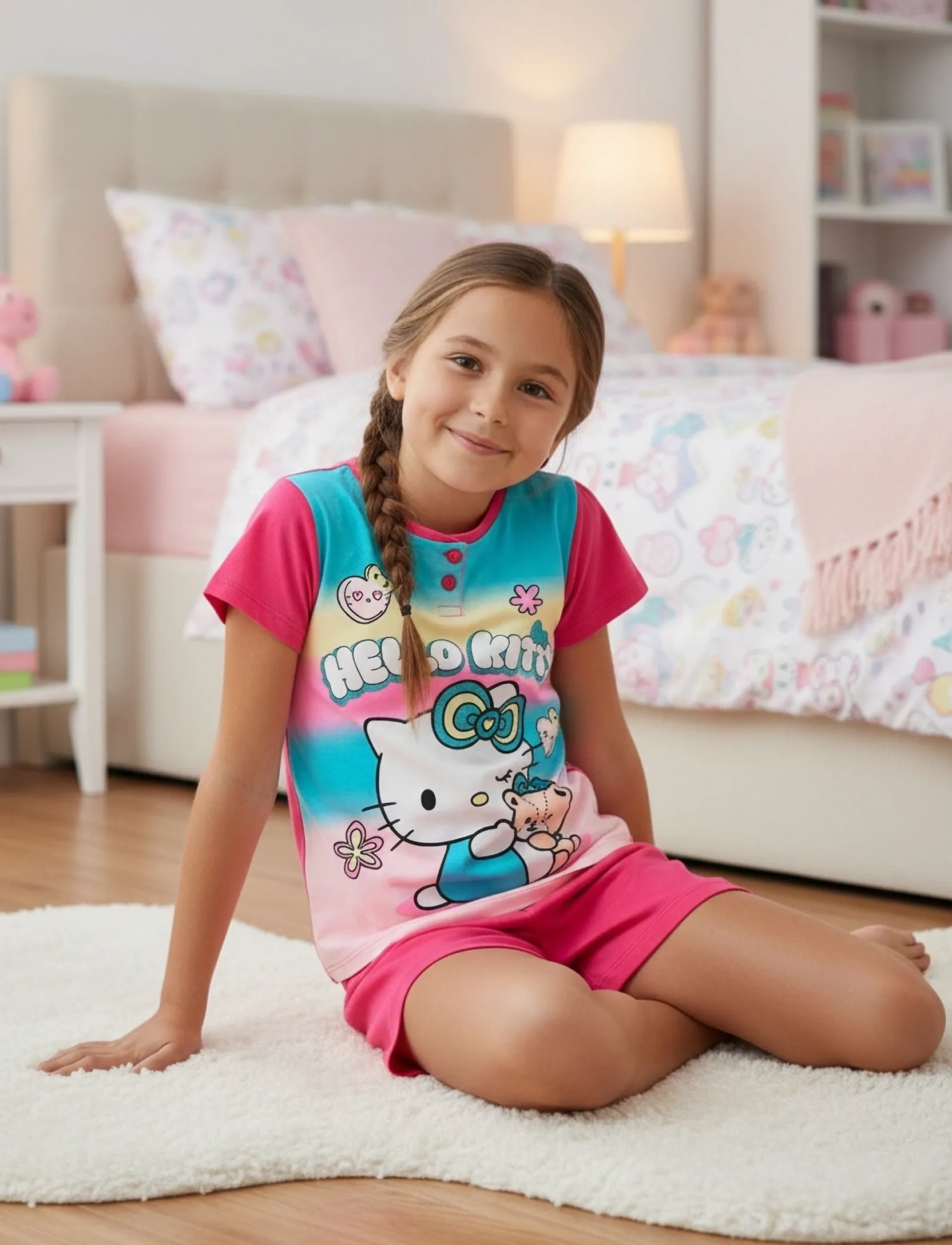 Hello Kitty Pyjama, 98, Pyjamas, Rosa - Pyjama Sets, Kinder