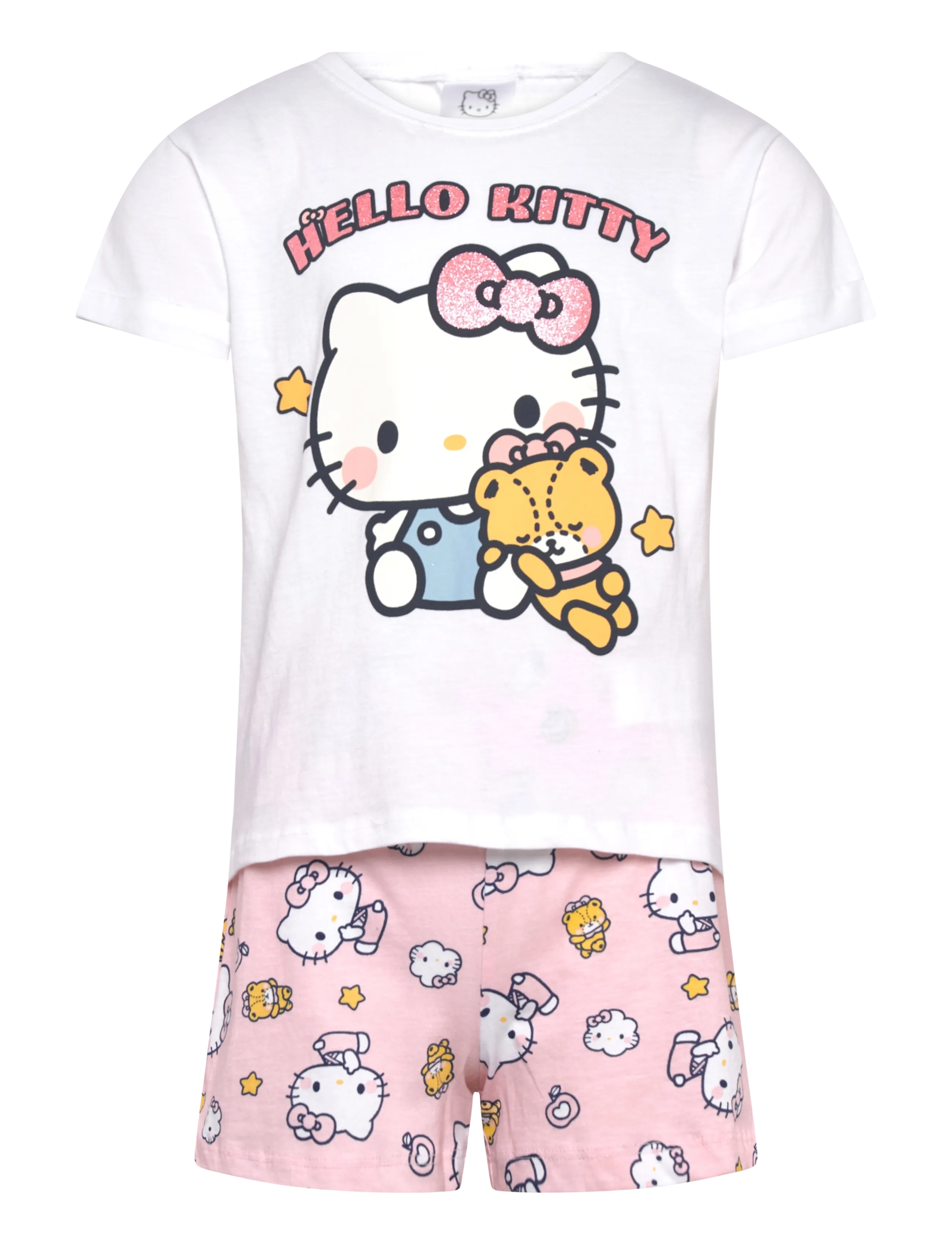 HELLO KITTY Pyjama Weiß - 104 - Kinder
