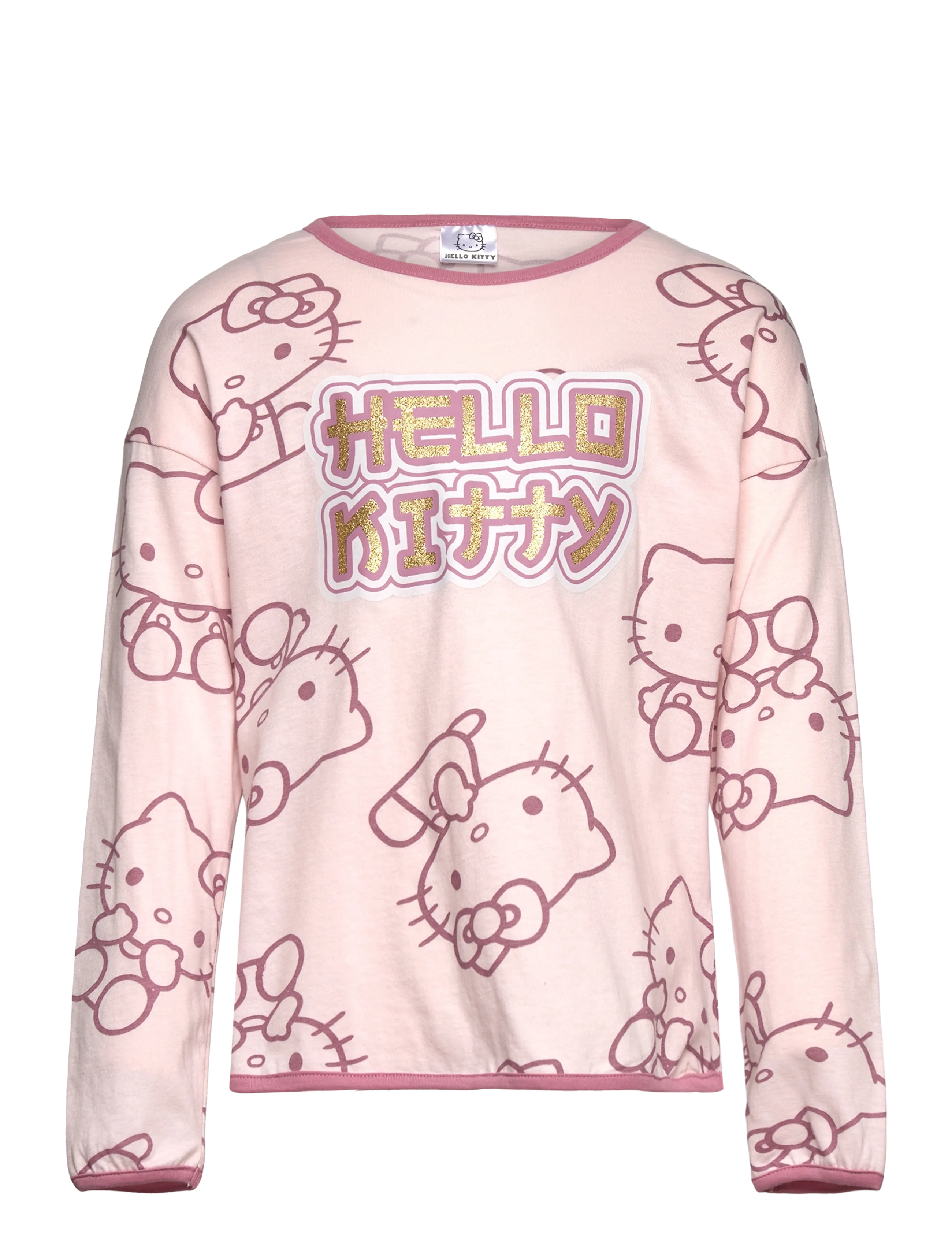 Hello Kitty Tshirt, 116, T-shirts, Rosa - Long-sleeved Kinder