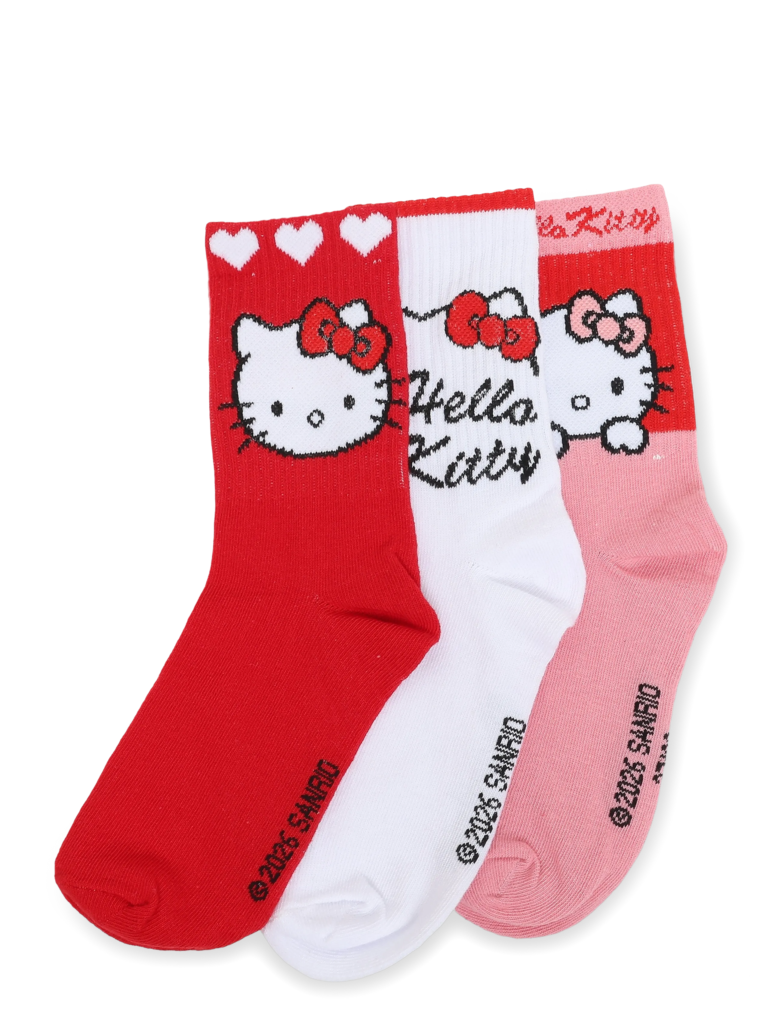 Hello Kitty SOCKS - Teens 140-176 - RED / red