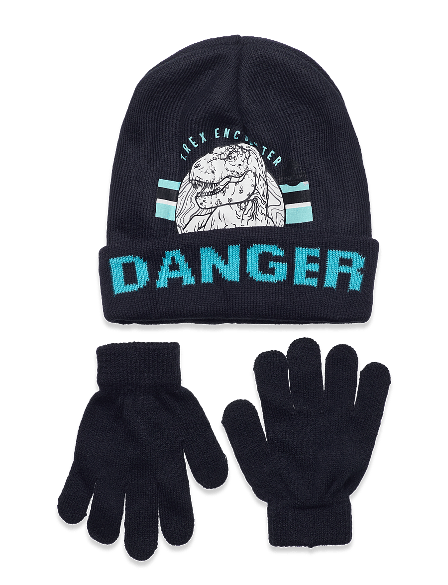 Sun City Jurassic Park - SET CAP + GLOOVES - aksesuarai - navy - 0