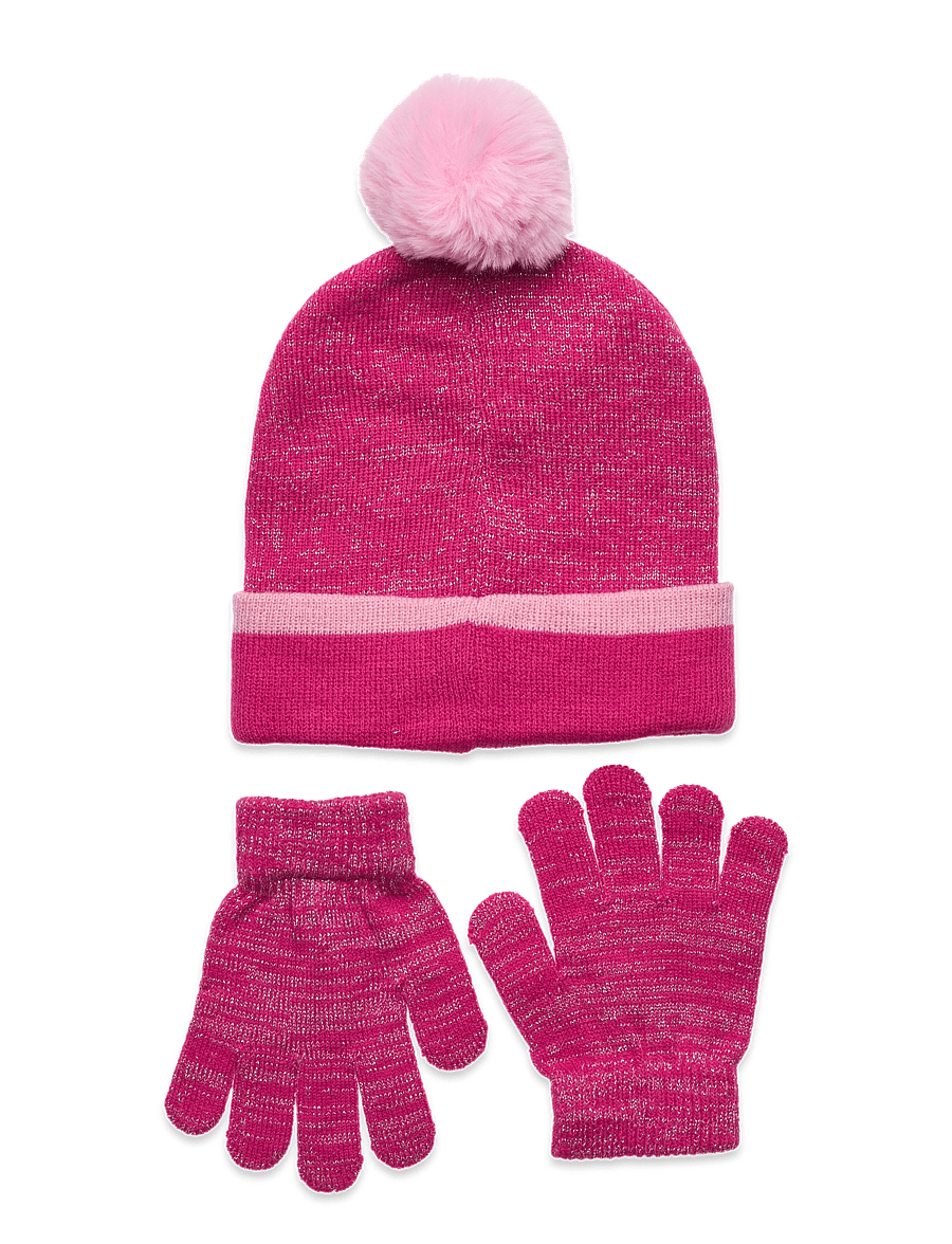 L.O.L - SET CAP + GLOOVES - akcesoria - fushia - 1