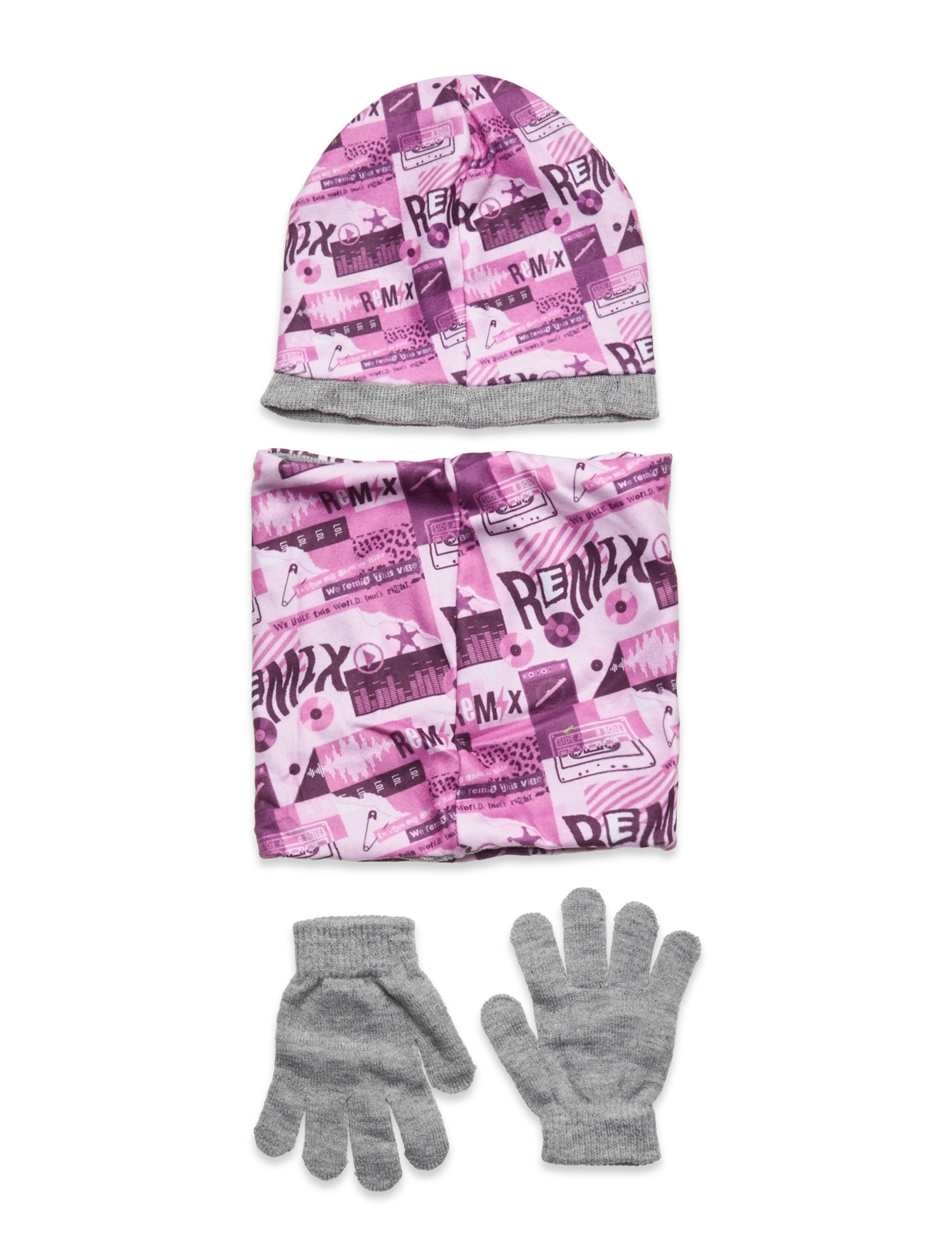 L.O.L - SET 3 PCS BONNET+COLLAR+GLOVES - accessories - light grey - 1