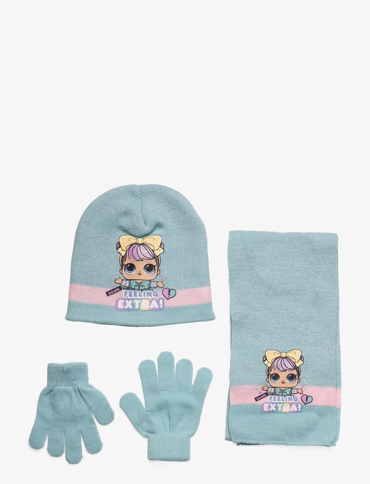 L.O.L - SET CAP + SCARF + GLOVES - zemākās cenas - blue - 0