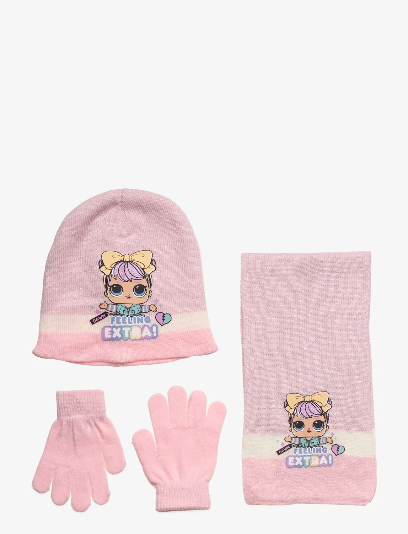 L.O.L - SET CAP + SCARF + GLOVES - lowest prices - pink - 0