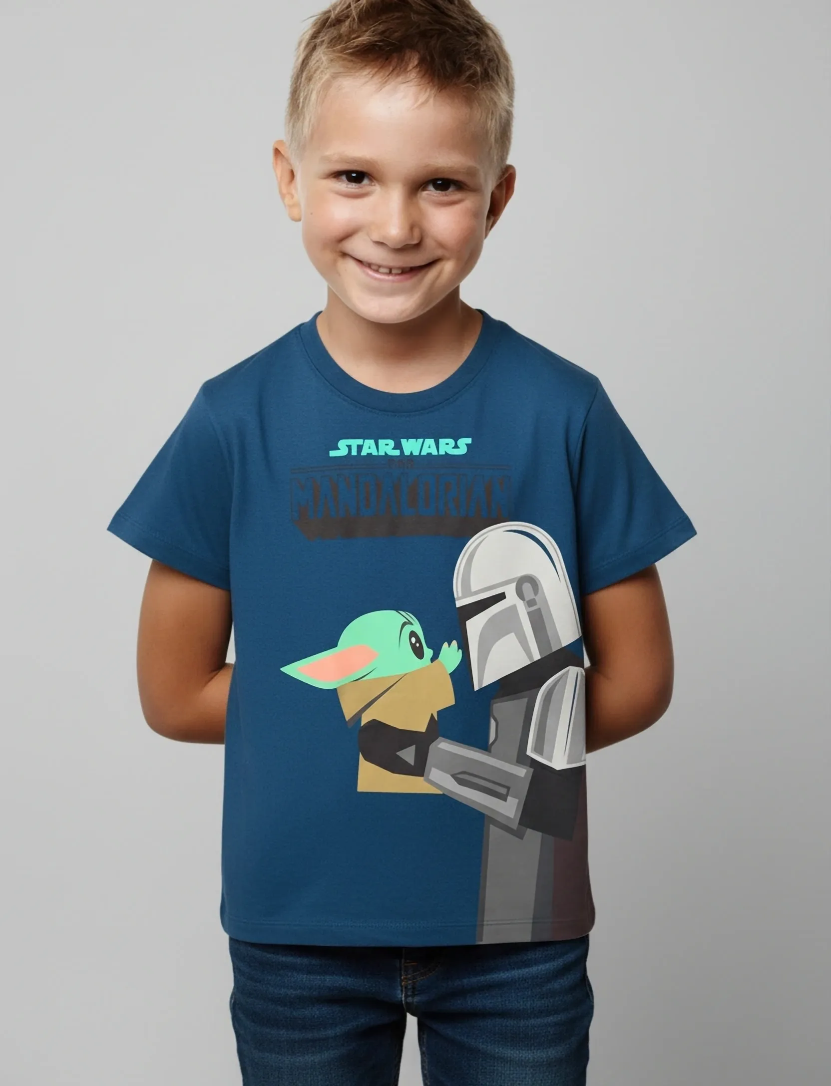 Star Wars Tshirt, 128, T-shirts, Marineblau - Short-sleeved, Kinder