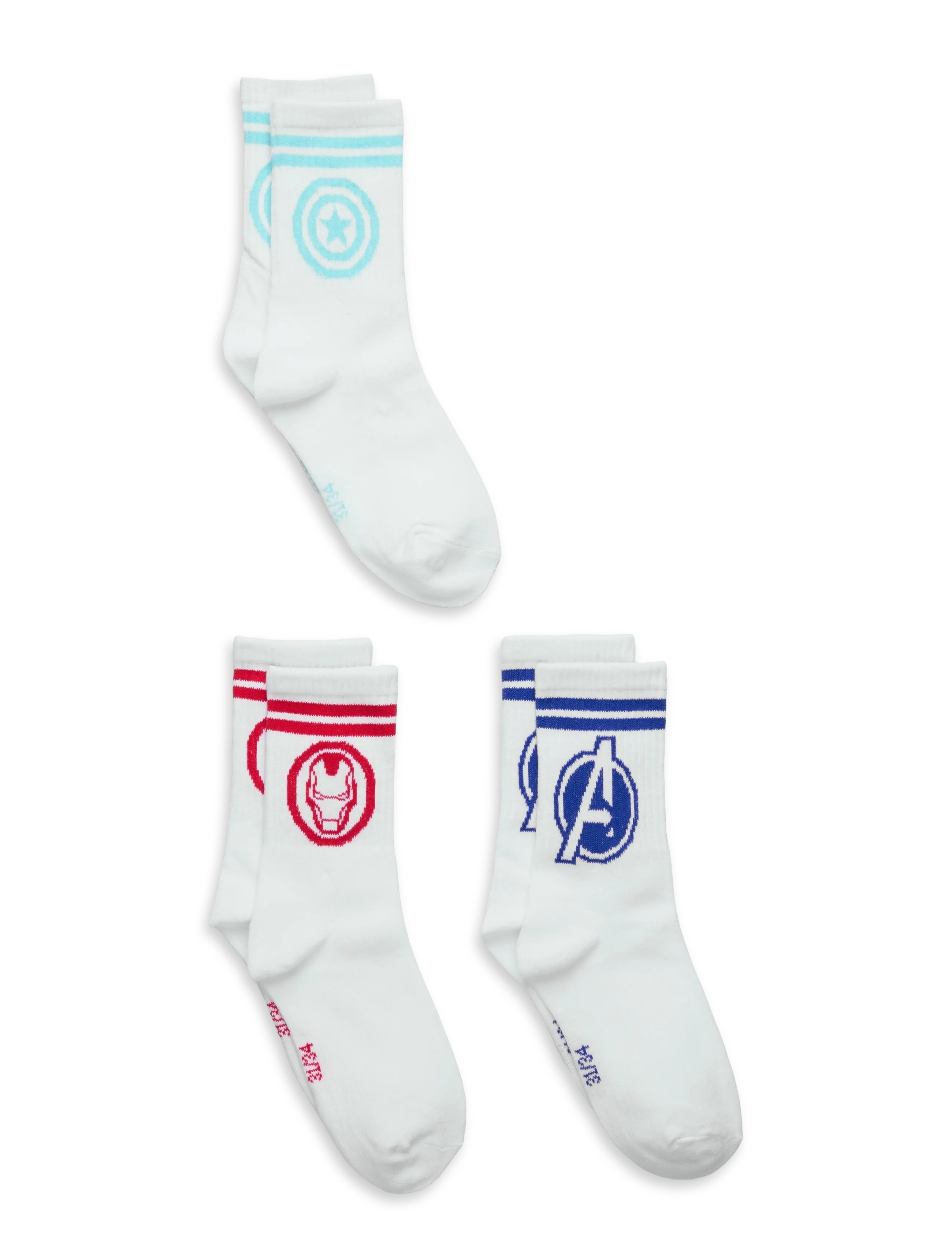MARVEL Socken Weiß - 23/26 - Kinder