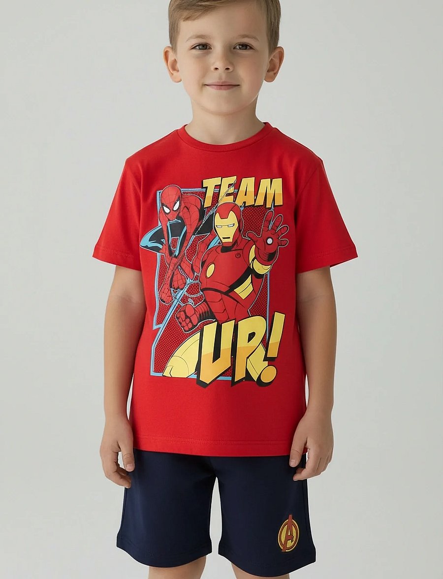 Marvel - SET - sets mit kurzärmeligem t-shirt - red - 0