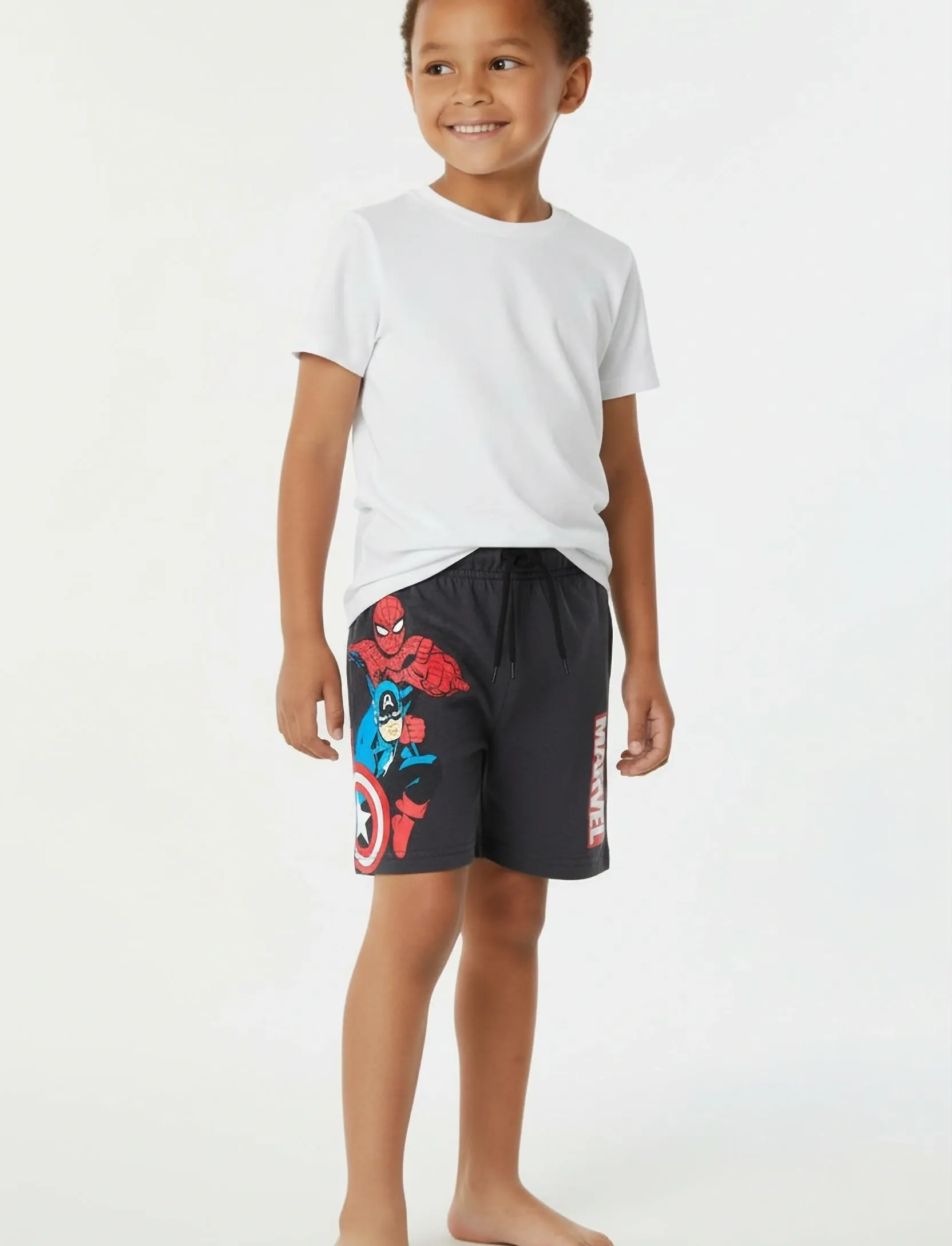 Marvel Pants, Marvel Shorts, Grå, Str: 104