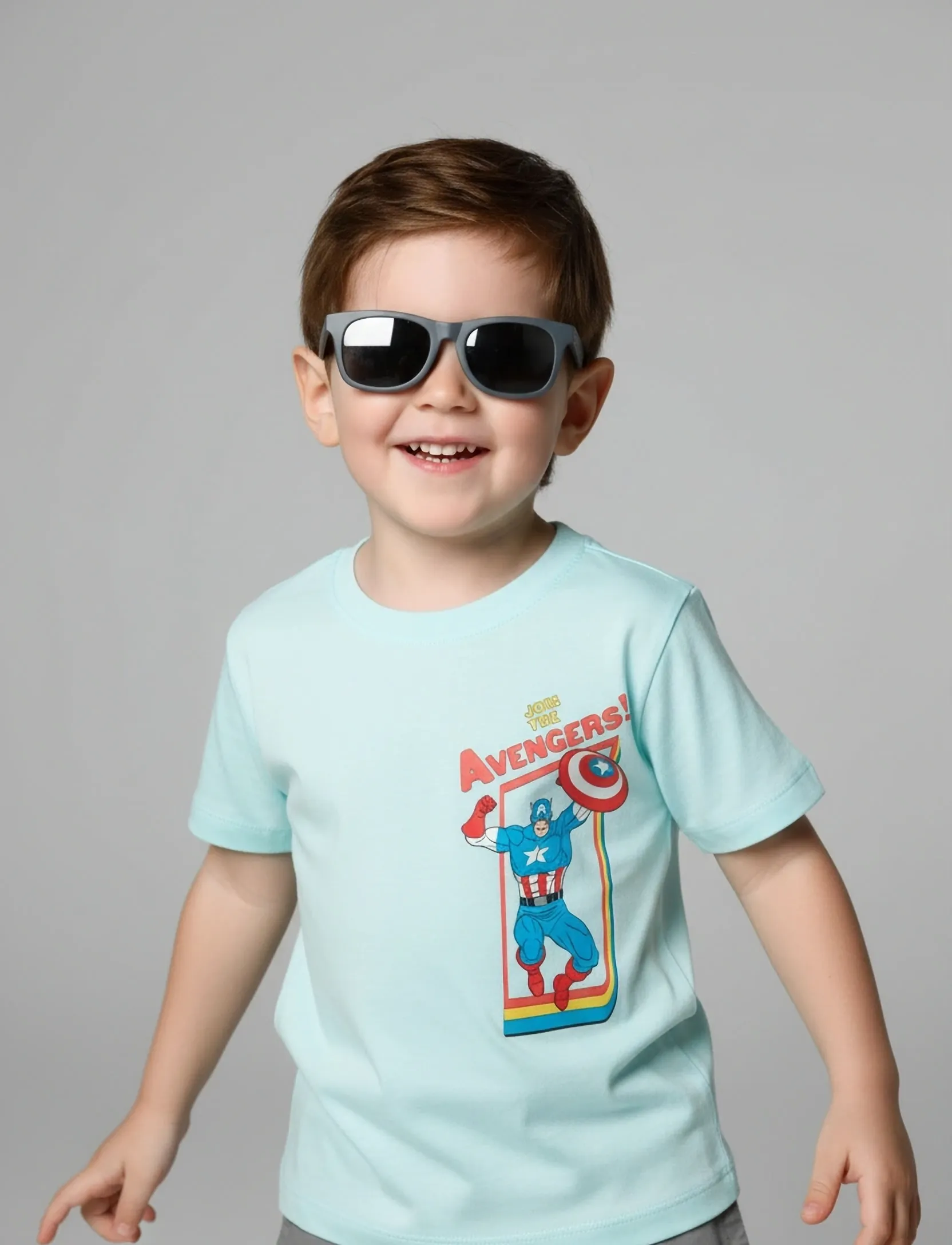 Marvel Tshirt, 104, Blue, T-Shirts > Kortærmede, Børn