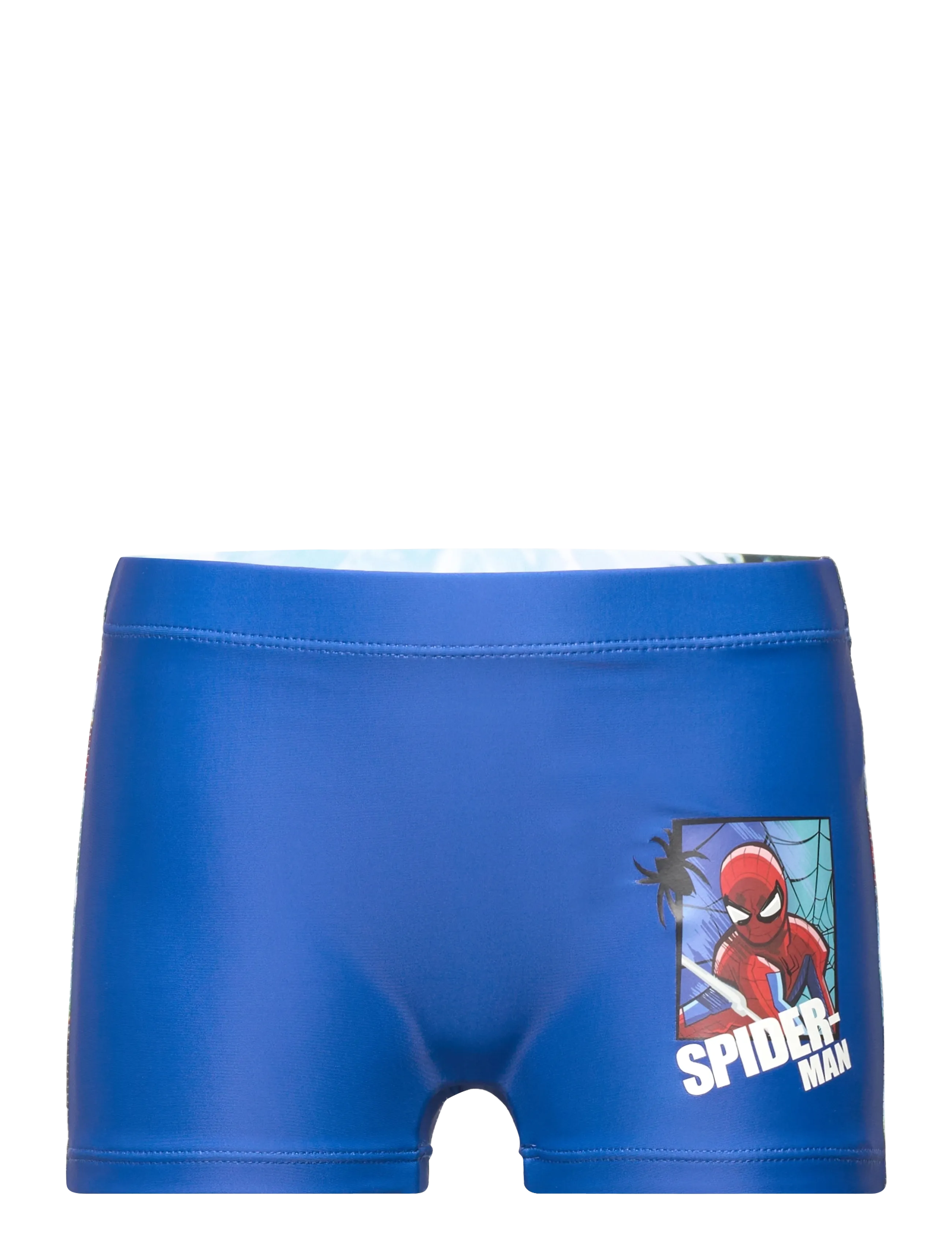 Spider-man Swimwear, Børn, Grafiske Badeshorts, Blå, Str: 128