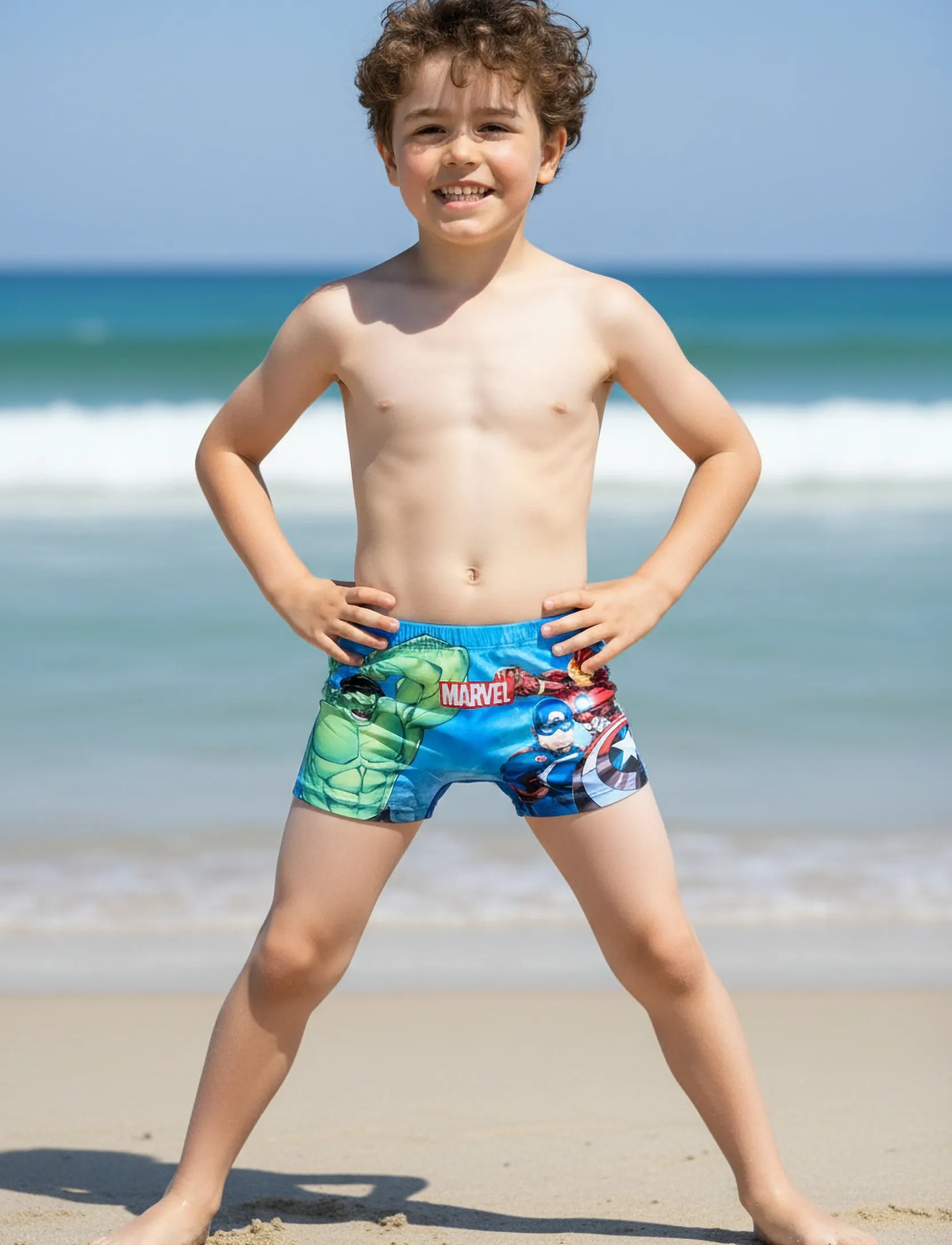 Marvel Badetøj, 140, Multi/patterned, Badetøj > Badeshorts, Børn
