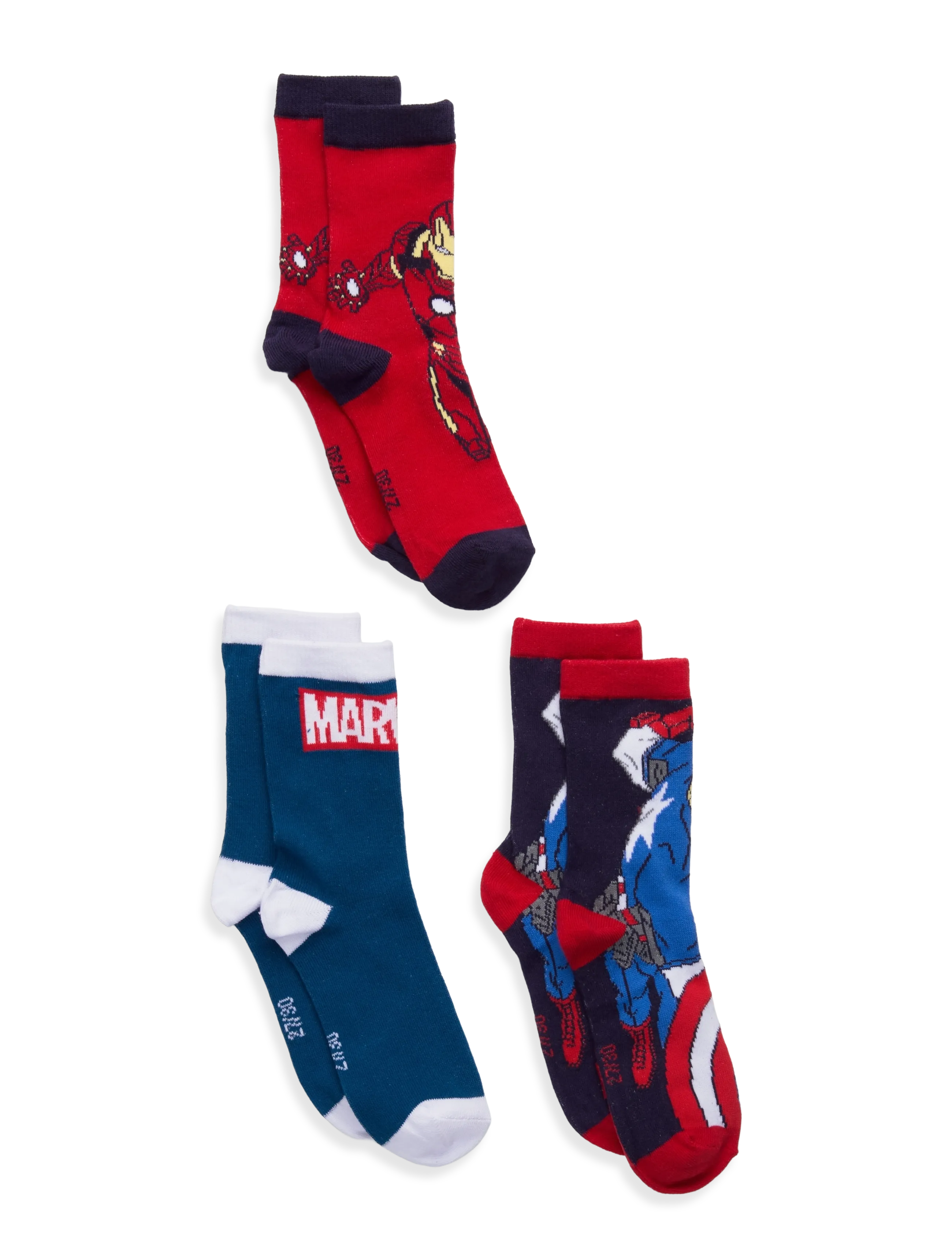 MARVEL Chaussettes Patterned - 23/26 - Kinder