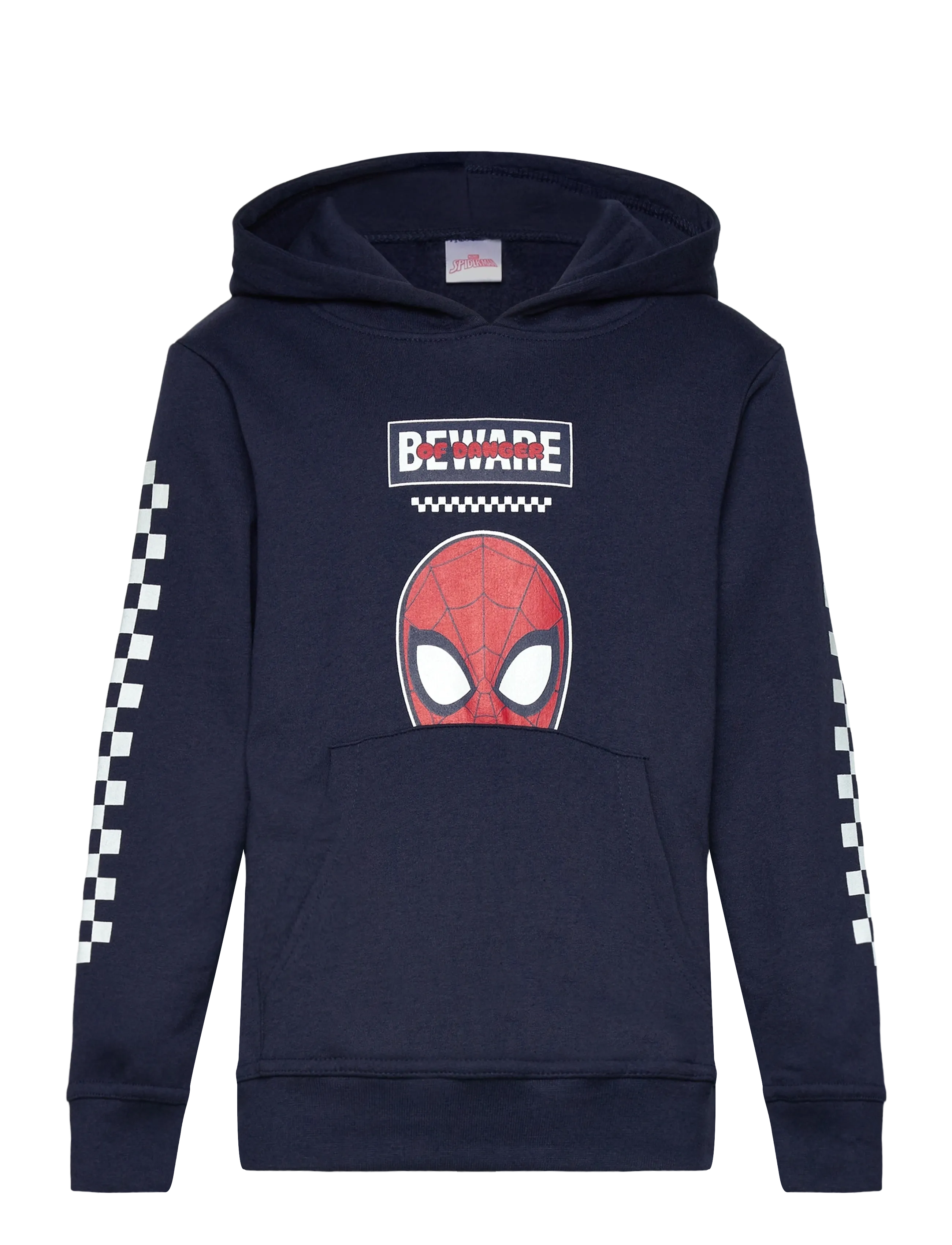 Spider-man Sweats, Børn, Spider-Man Printet Hættetrøje, Navy, Str: 98