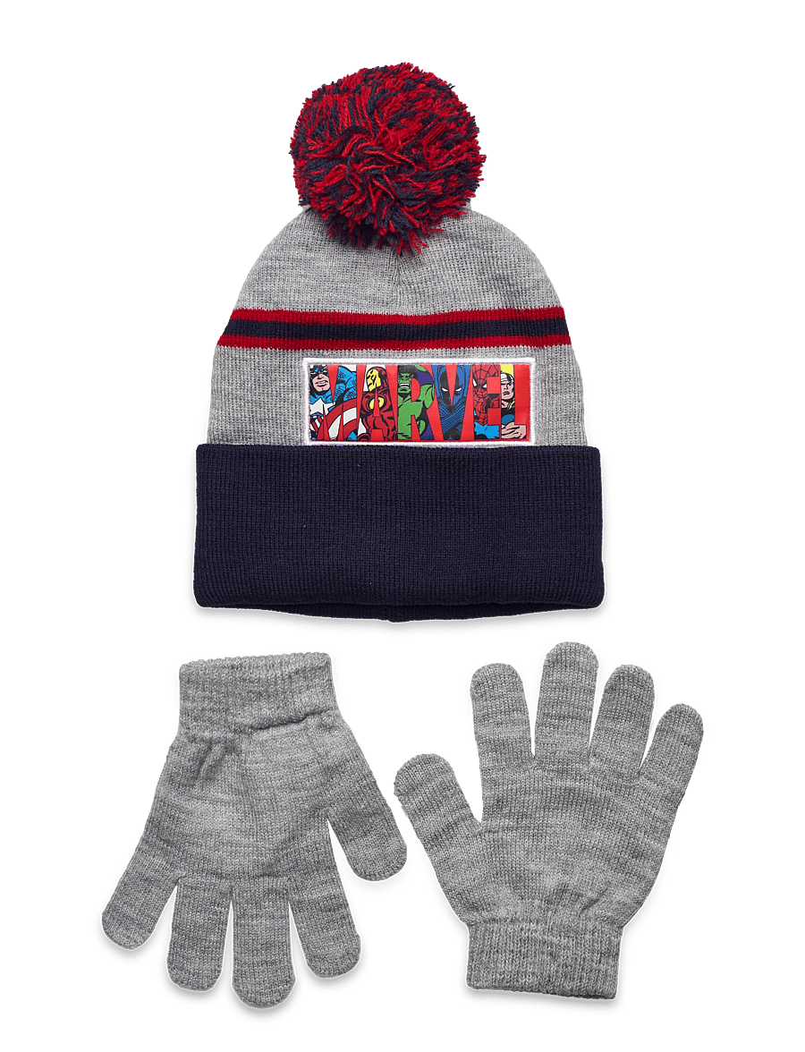 Marvel - BONNET + GLOVES - aksesuarai - lgrey - 0