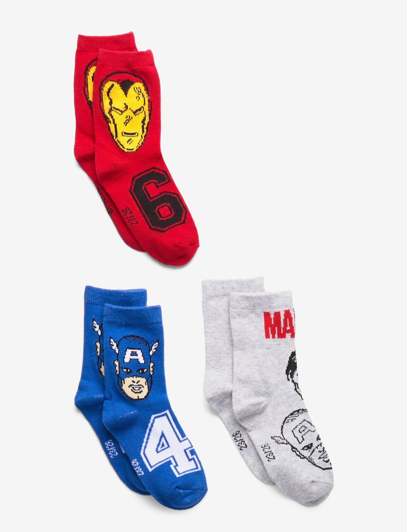 Marvel - SOCKS - efterårstøj - red - 0