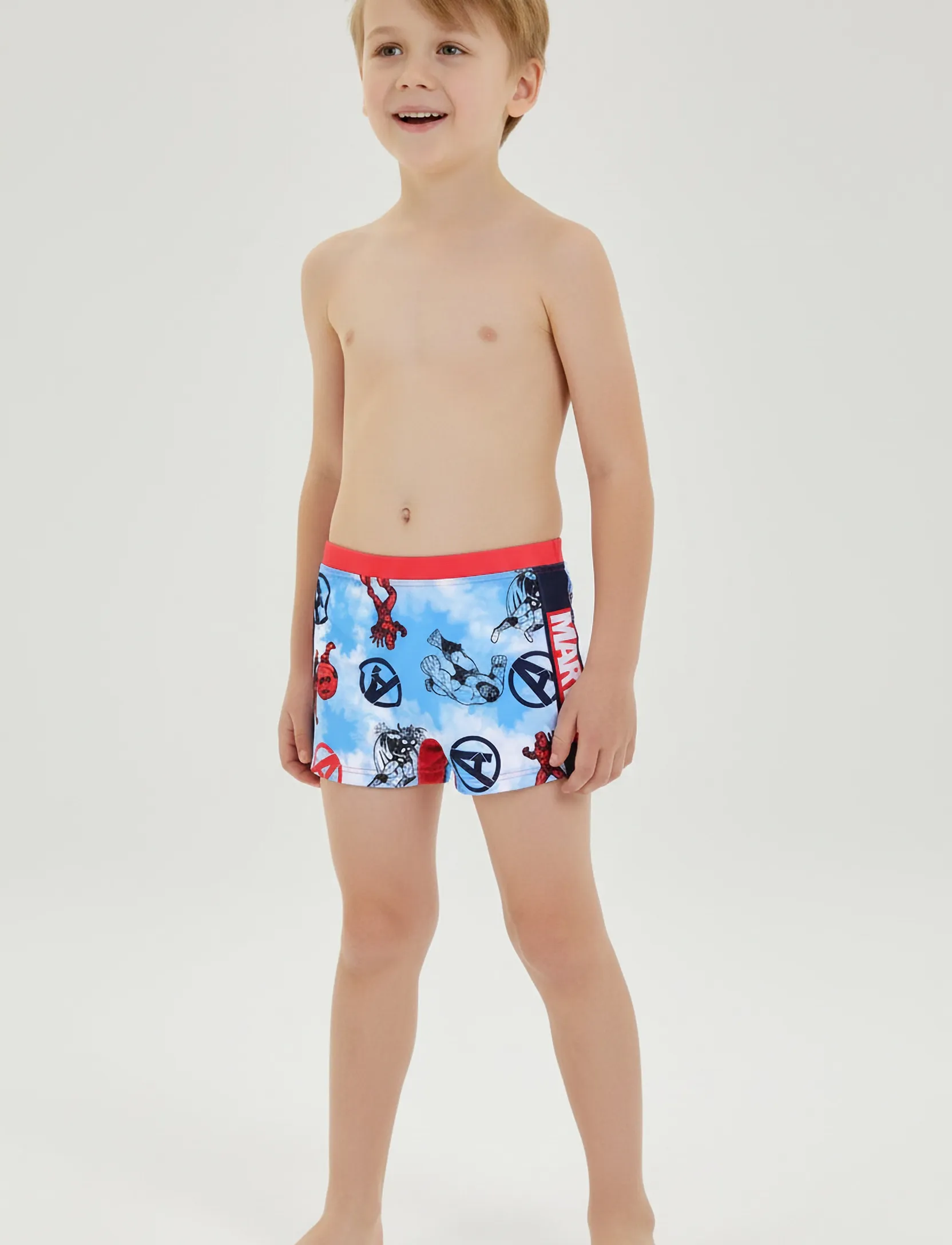 Marvel Swimsuit, 128, Blue, Badetøj > Badeshorts, Børn