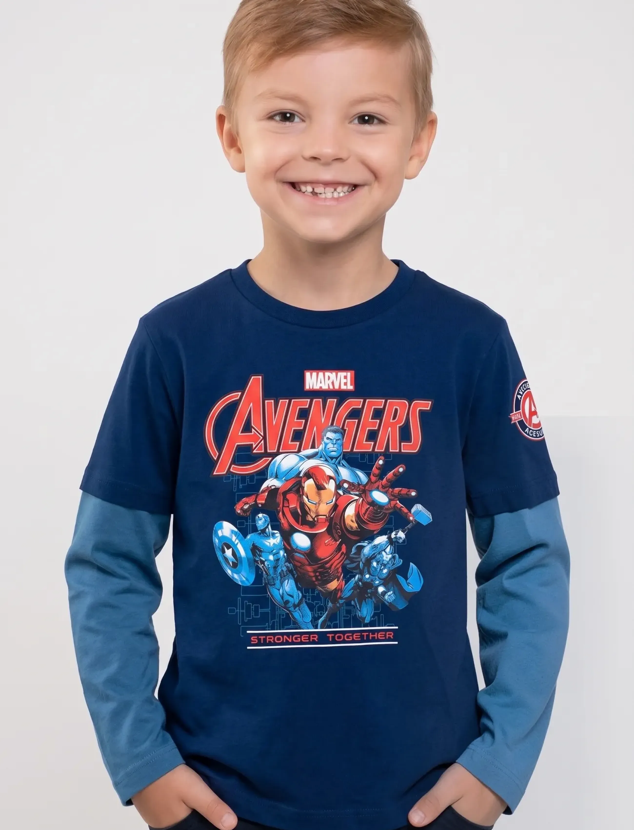 Marvel TSHIRT - Pikkade varrukatega T-särgid - NAVY / navy