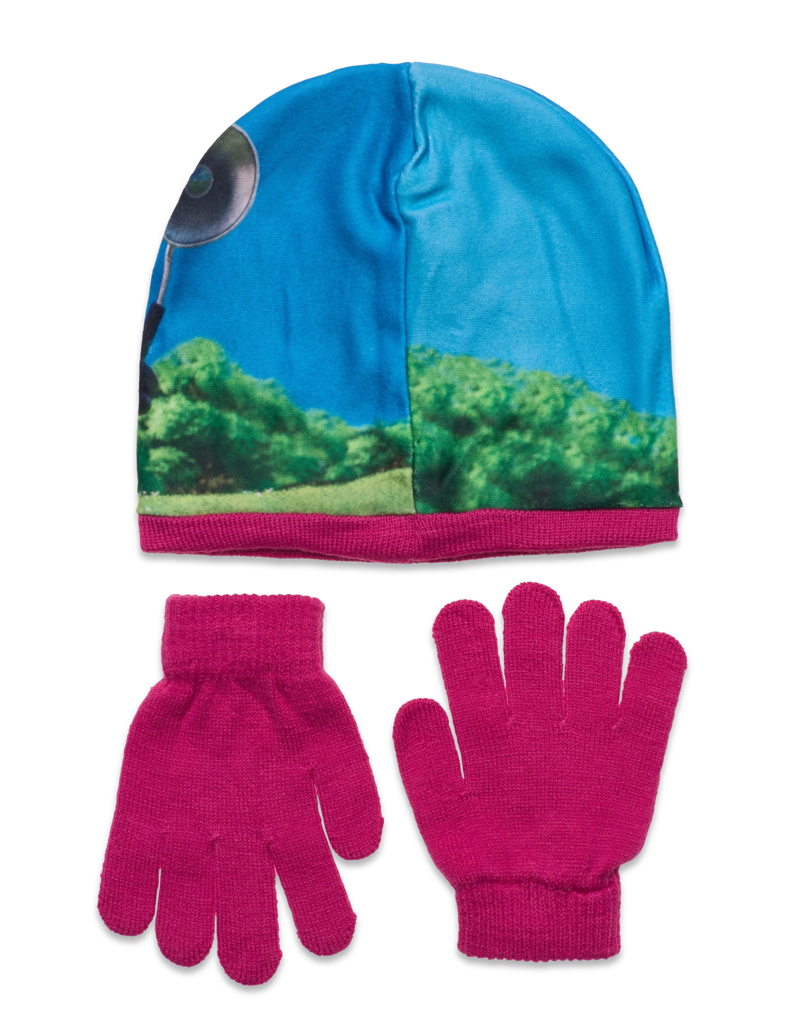 Minions - SET CAP + GLOVES - laveste priser - dark pink - 1