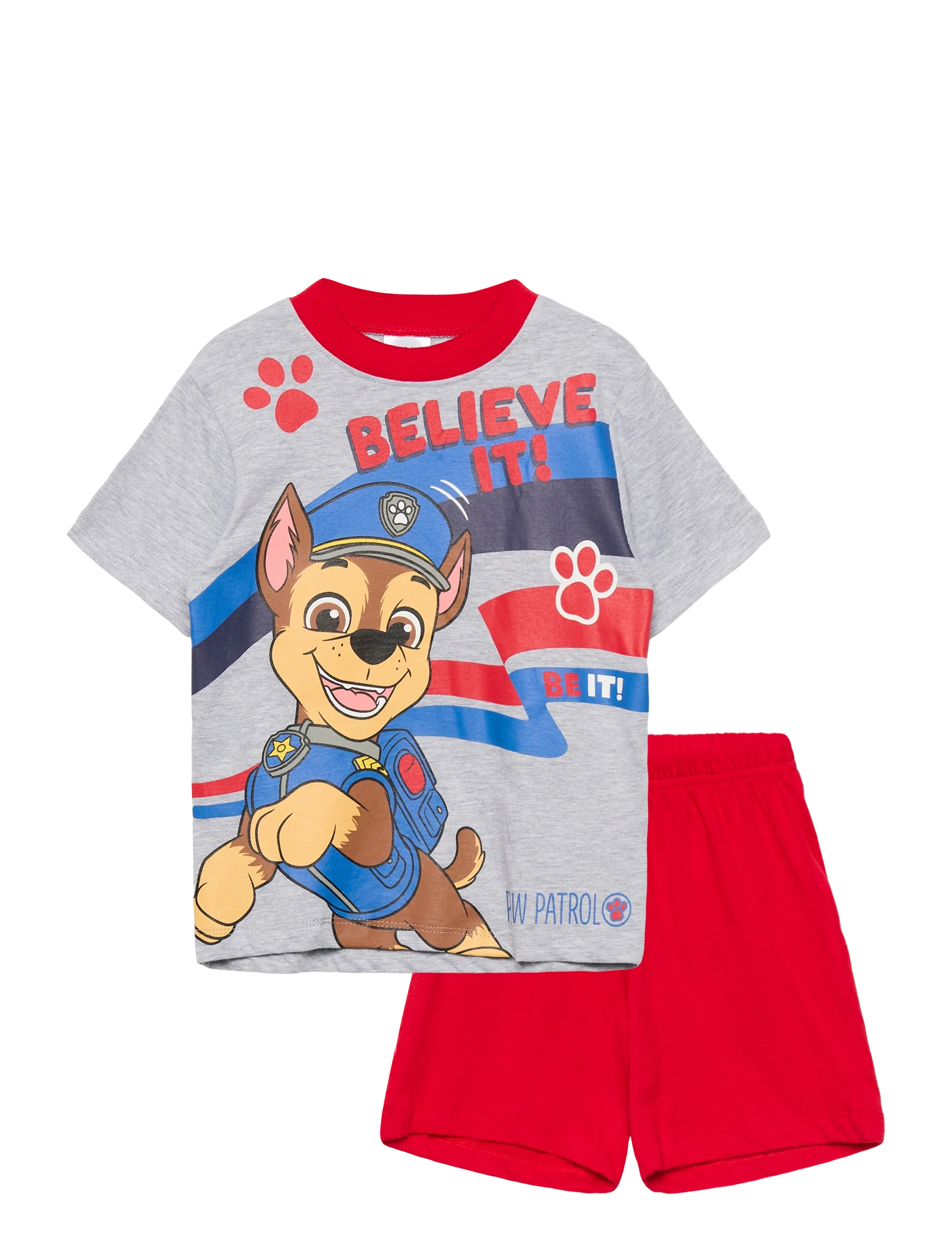 Paw Patrol PYJAMA - 4 for 3 - LGREY / red