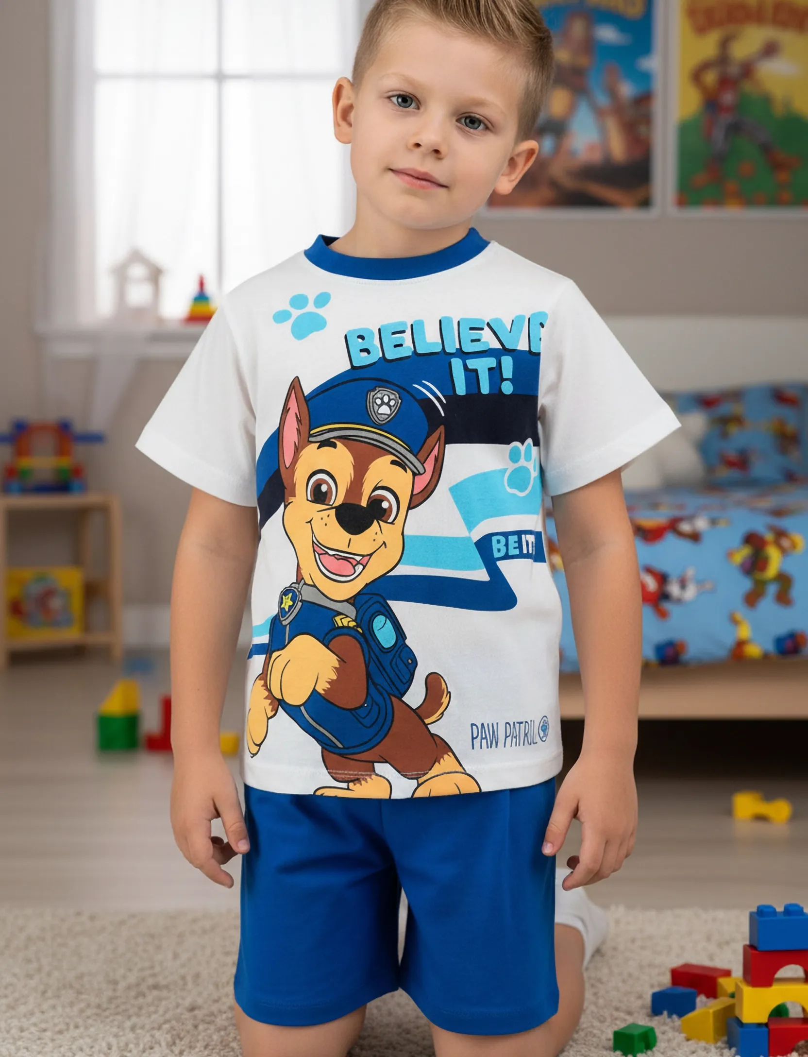 Paw Patrol Pyjama, 98, Pyjamas, Mehrfarbig/gemustert - Pyjama Sets, Kinder