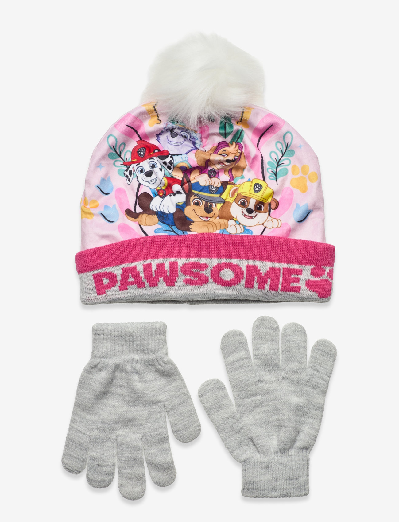 Paw Patrol - SET CAP + GLOOVES - light grey - 0