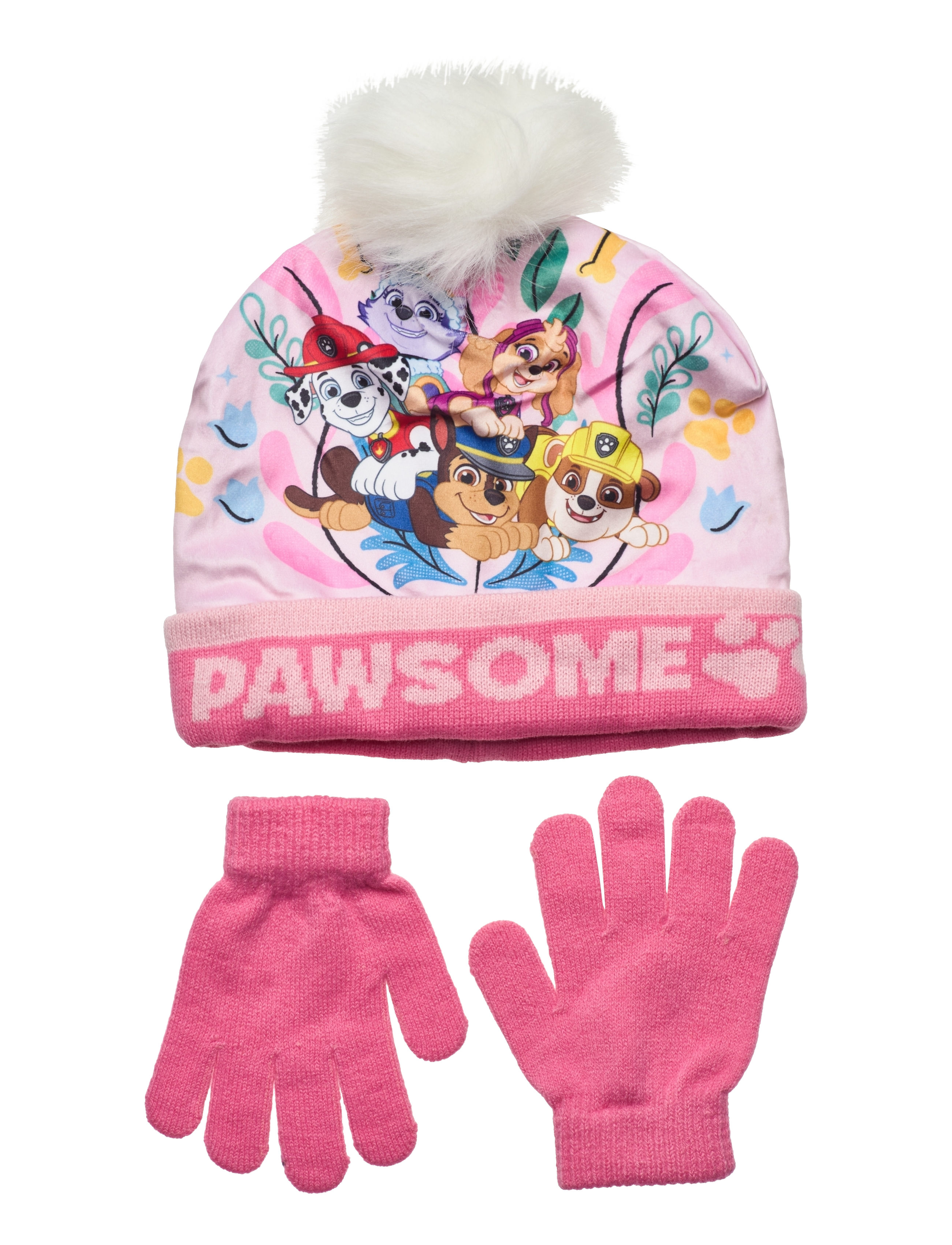 SET CAP + GLOOVES - PINK