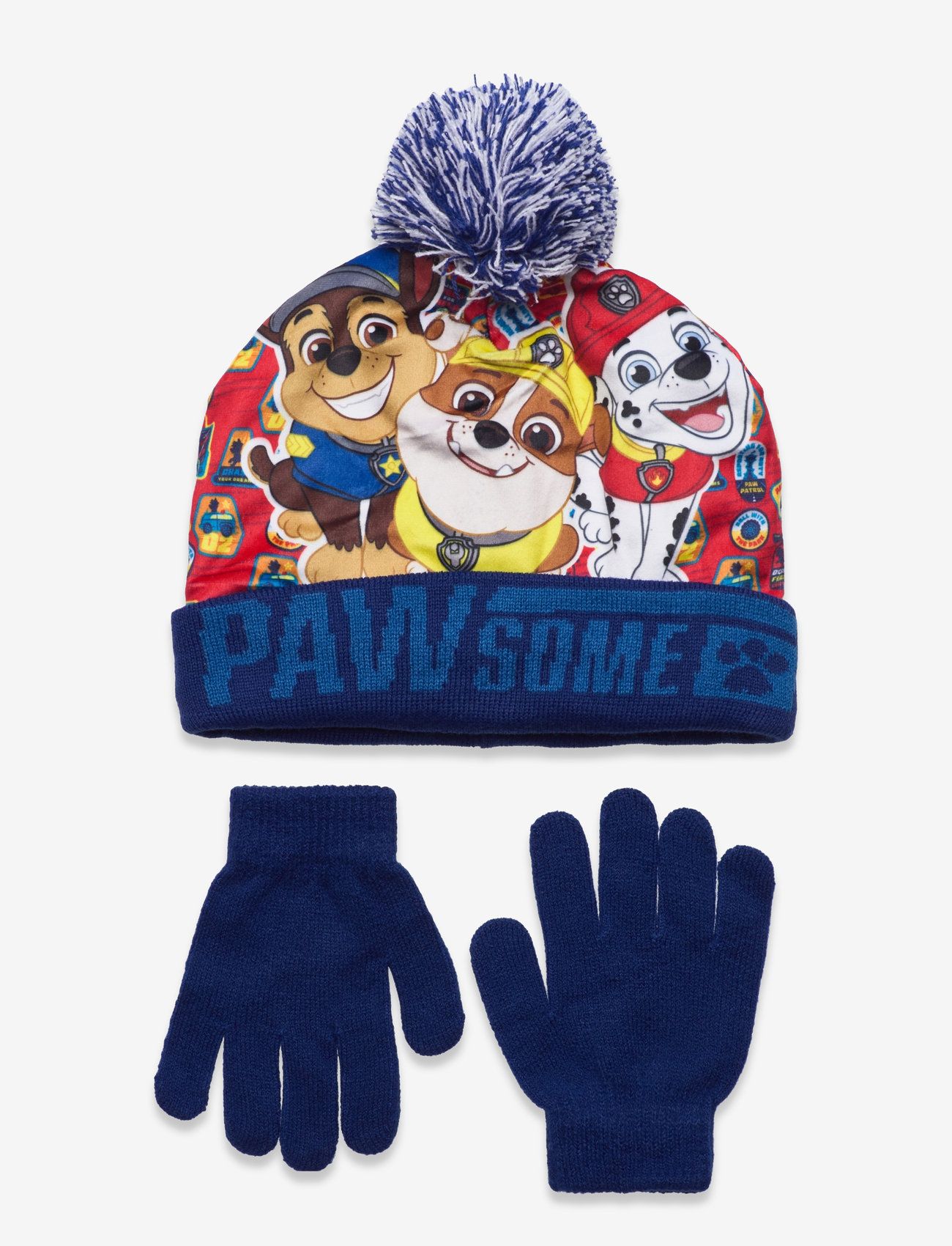 Paw Patrol - SET CAP + GLOOVES - blue - 0