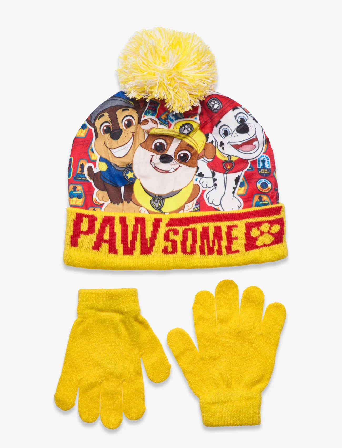 Paw Patrol - SET CAP + GLOOVES - lowest prices - yellow - 0