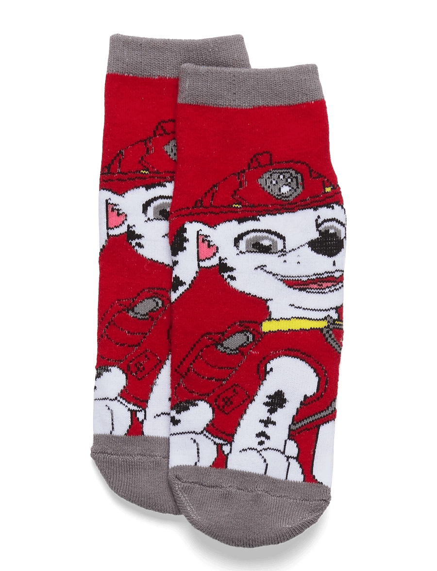 Paw Patrol - SOCKS - skridsikre sokker - red - 0