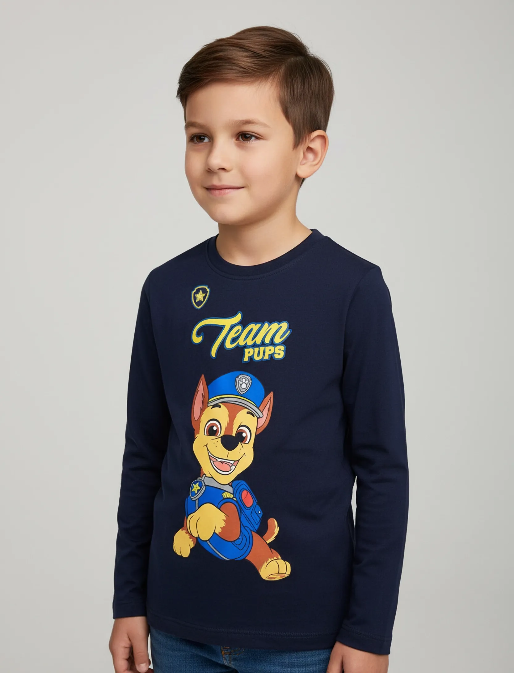 Paw Patrol Tshirt, 110, T-shirts, Marineblau - Long-sleeved Kinder